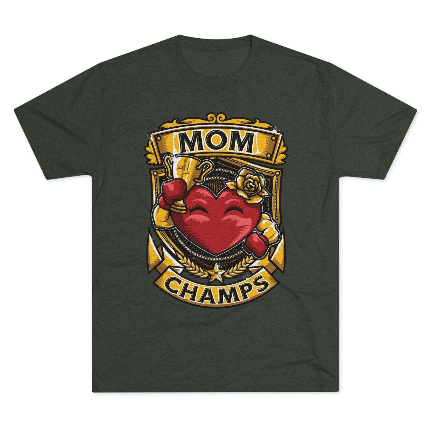 MOM CHAMPS - PREMIUM SOFT - Unisex Tri-Blend Crew Tee (Next Level 6010)