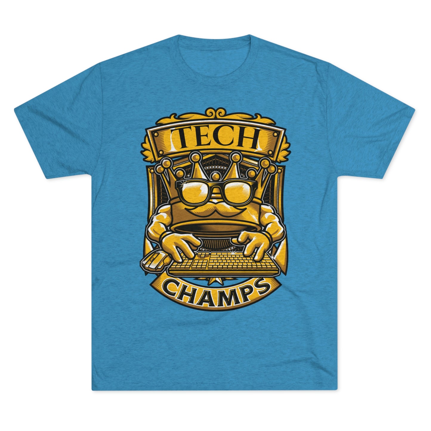 TECH CHAMPS (Men) - PREMIUM SOFT - Unisex Tri-Blend Crew Tee (Next Level 6010)