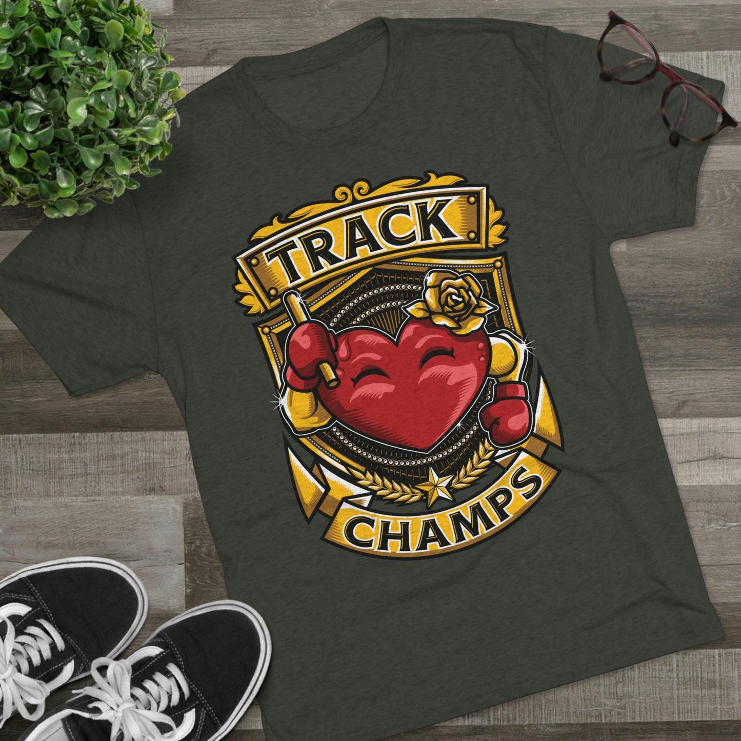 TRACK CHAMPS - PREMIUM SOFT - Unisex Tri-Blend Crew Tee (Next Level 6010)