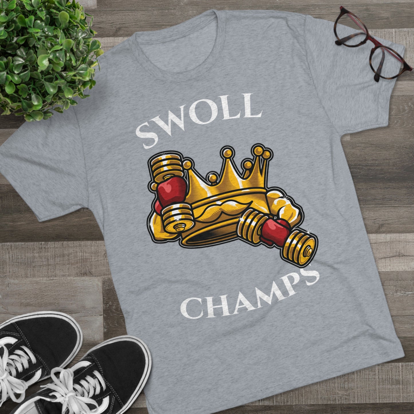 SWOLL CHAMPS - PREMIUM SOFT - Unisex Tri-Blend Crew Tee (Next Level 6010)