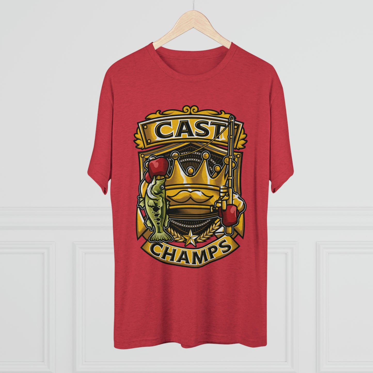 CAST CHAMPS - PREMIUM SOFT - Unisex Tri-Blend Crew Tee (Next Level 6010)