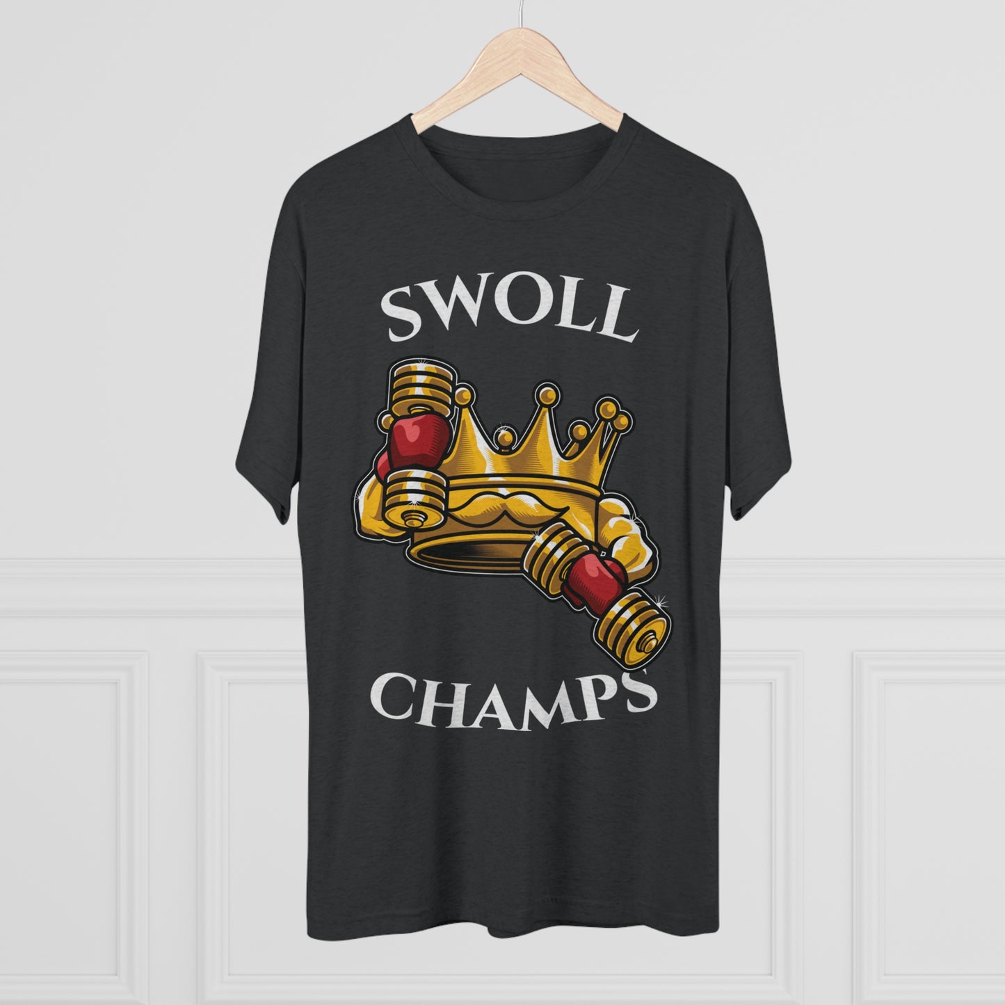 SWOLL CHAMPS - PREMIUM SOFT - Unisex Tri-Blend Crew Tee (Next Level 6010)