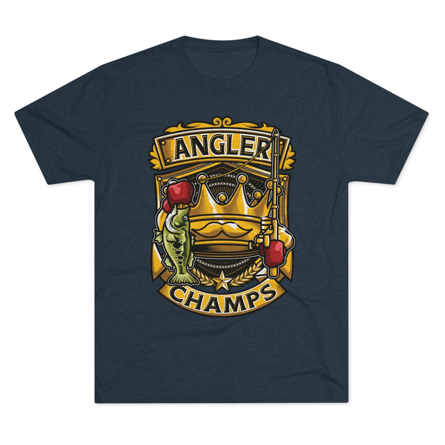 ANGLER CHAMPS - PREMIUM SOFT - Unisex Tri-Blend Crew Tee (Next Level 6010)