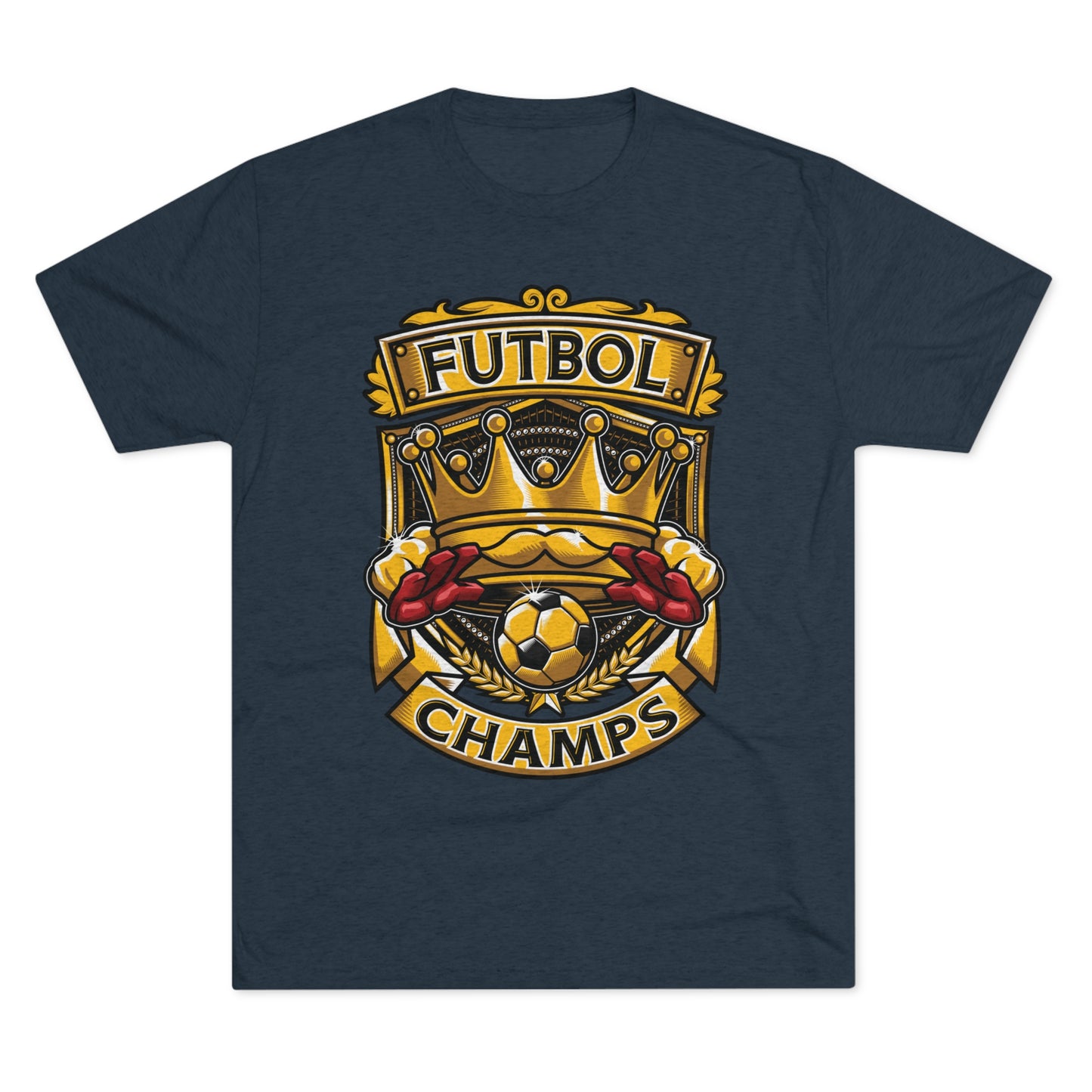 FUTBOL CHAMPS - PREMIUM SOFT - Unisex Tri-Blend Crew Tee (Next Level 6010)