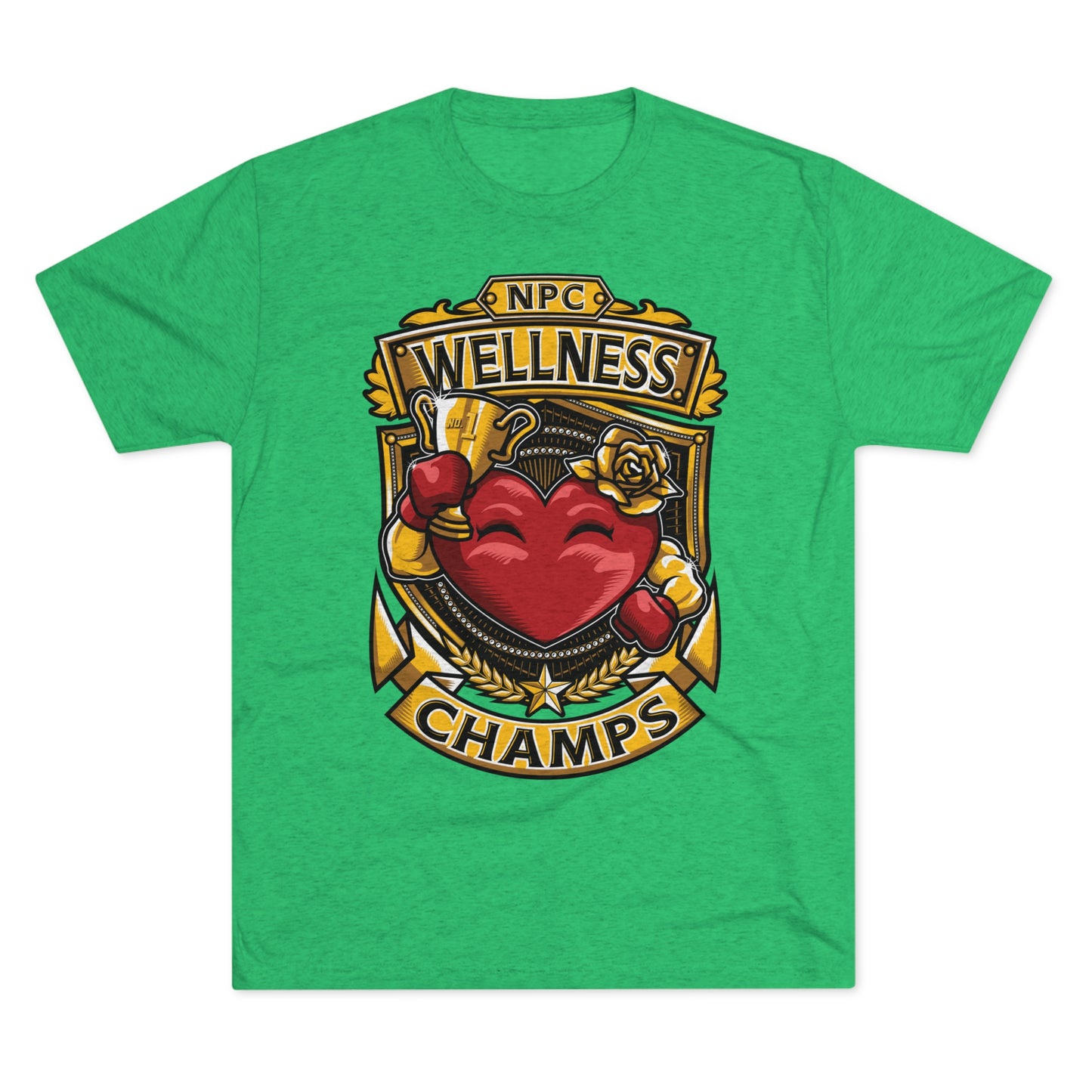 NPC WELLNESS CHAMPS - PREMIUM SOFT - Unisex Tri-Blend Crew Tee (Next Level 6010)