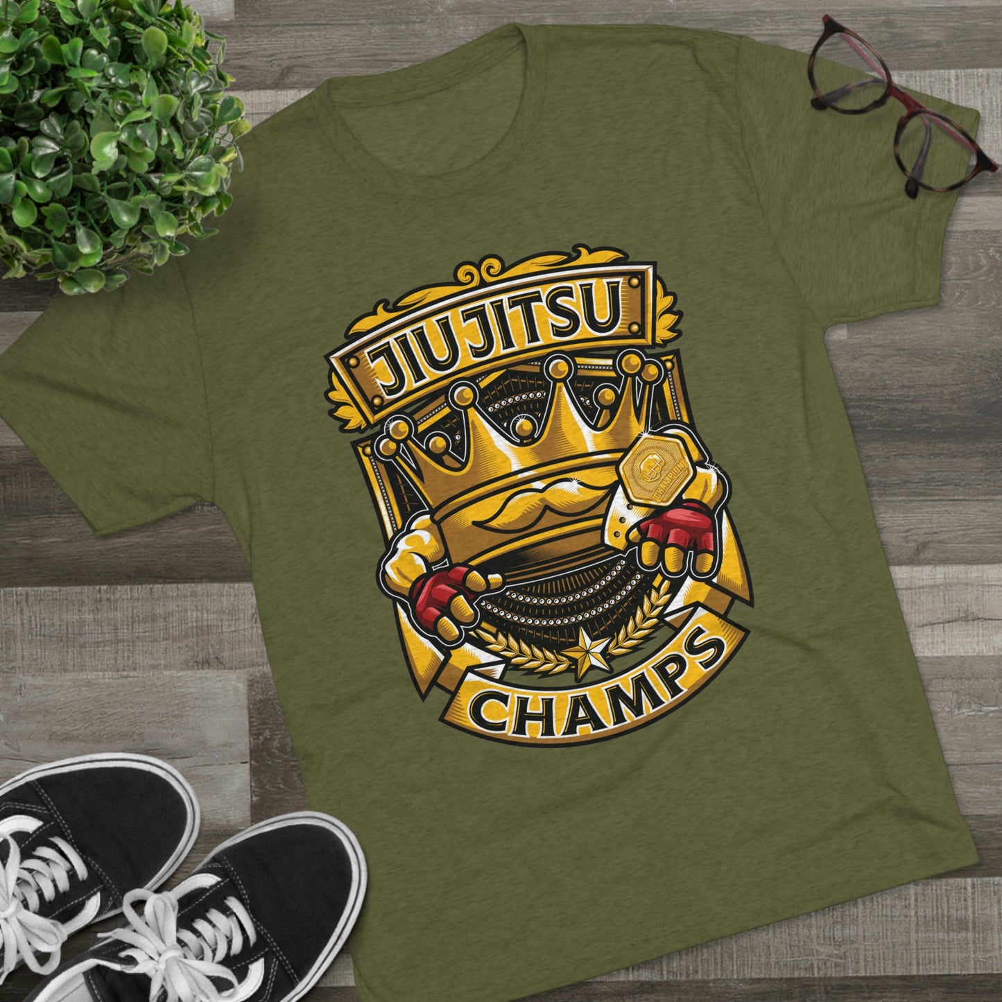 JIUJITSU CHAMPS - PREMIUM SOFT - Unisex Tri-Blend Crew Tee (Next Level 6010)