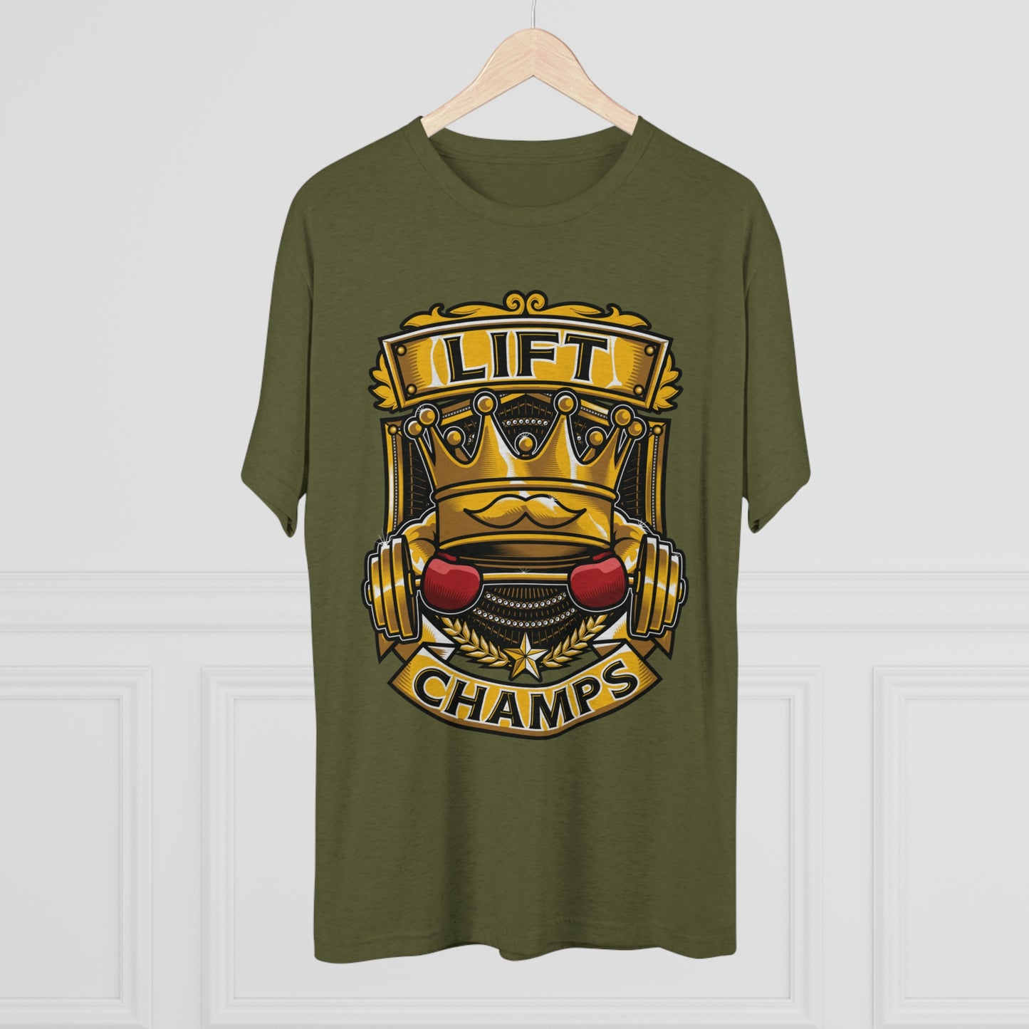 LIFT CHAMPS - PREMIUM SOFT - Unisex Tri-Blend Crew Tee (Next Level 6010)