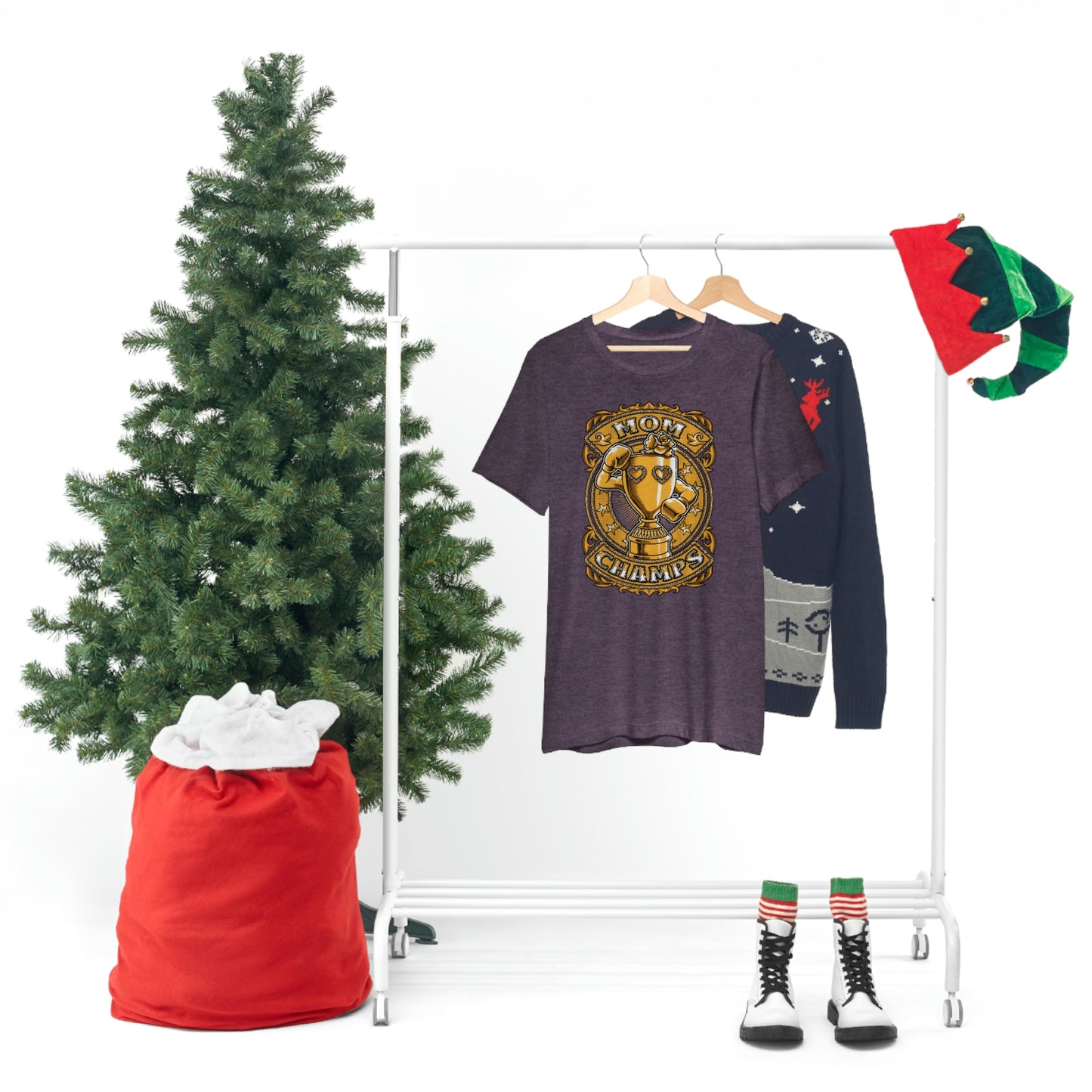 Mom Champs (Gold)! Unisex Jersey Short Sleeve Tee (Bella+Canvas)