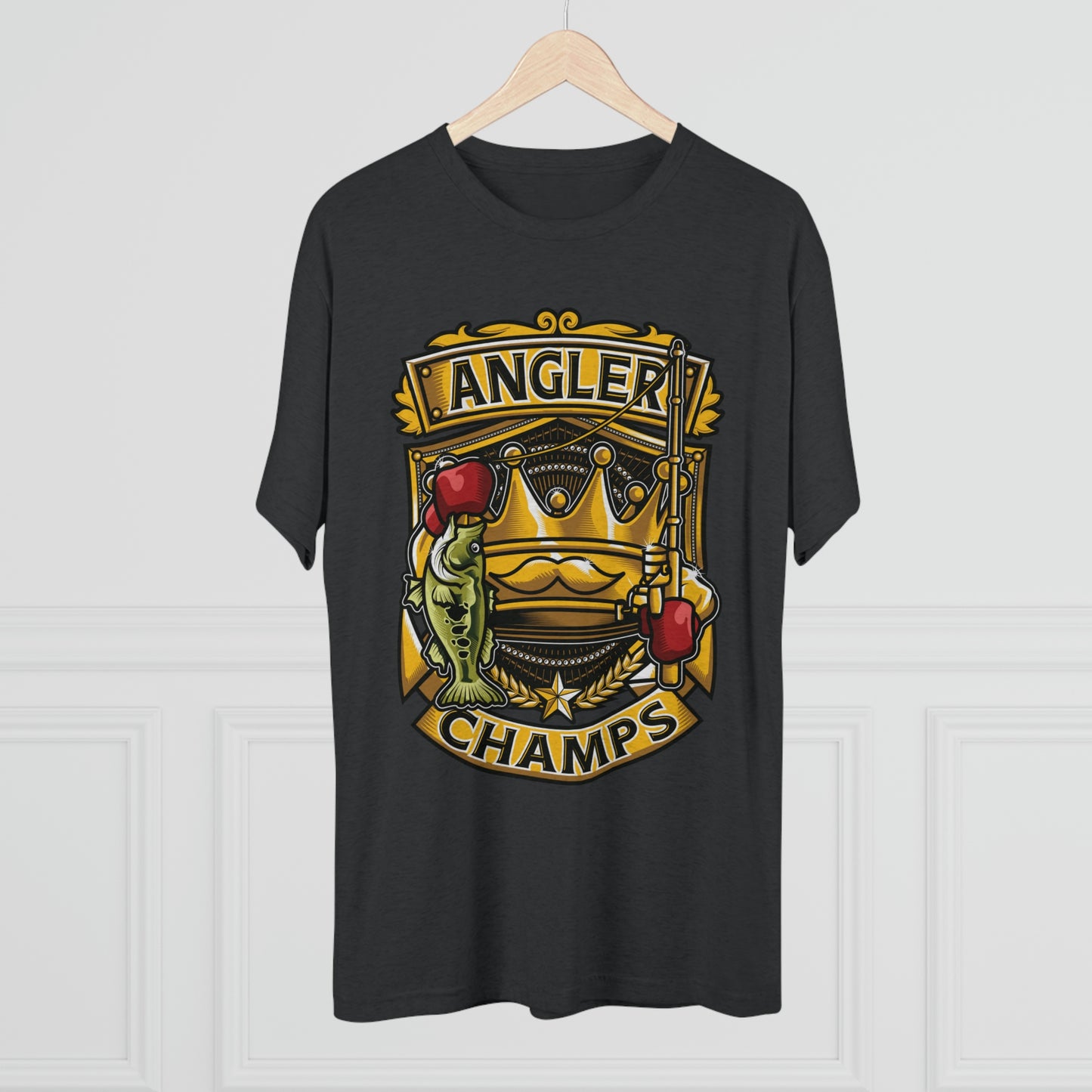 ANGLER CHAMPS - PREMIUM SOFT - Unisex Tri-Blend Crew Tee (Next Level 6010)