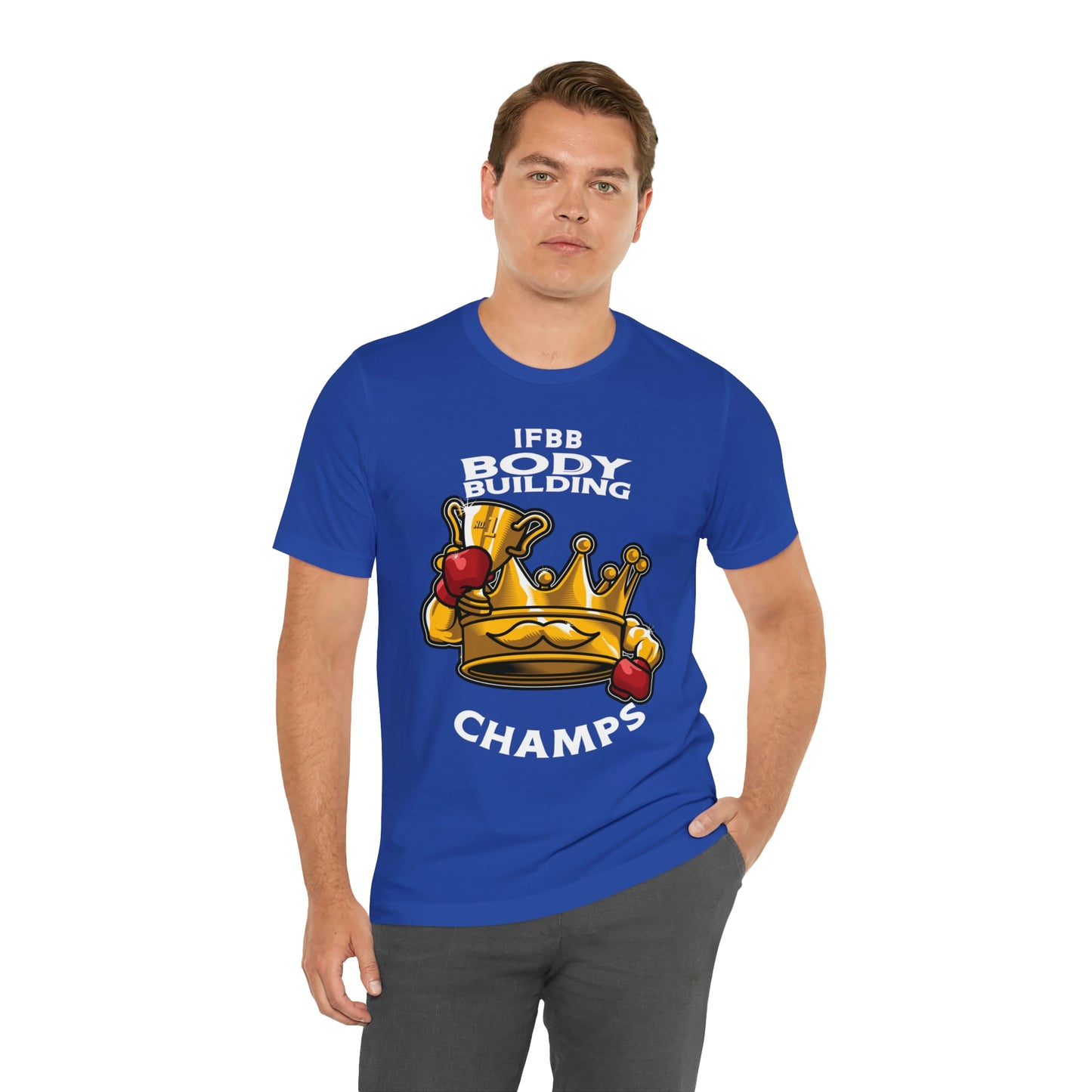 IFBB BODY BUILDING CHAMPS (v2) - Unisex Jersey Short Sleeve Tee (Bella+Canvas)