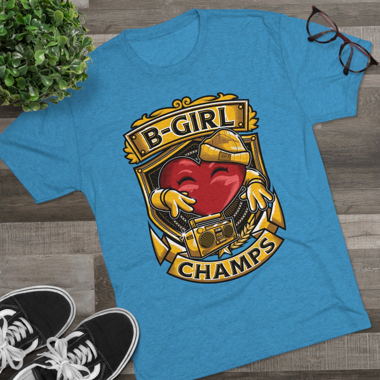 B-GIRL CHAMPS - PREMIUM SOFT - Unisex Tri-Blend Crew Tee (Next Level 6010)