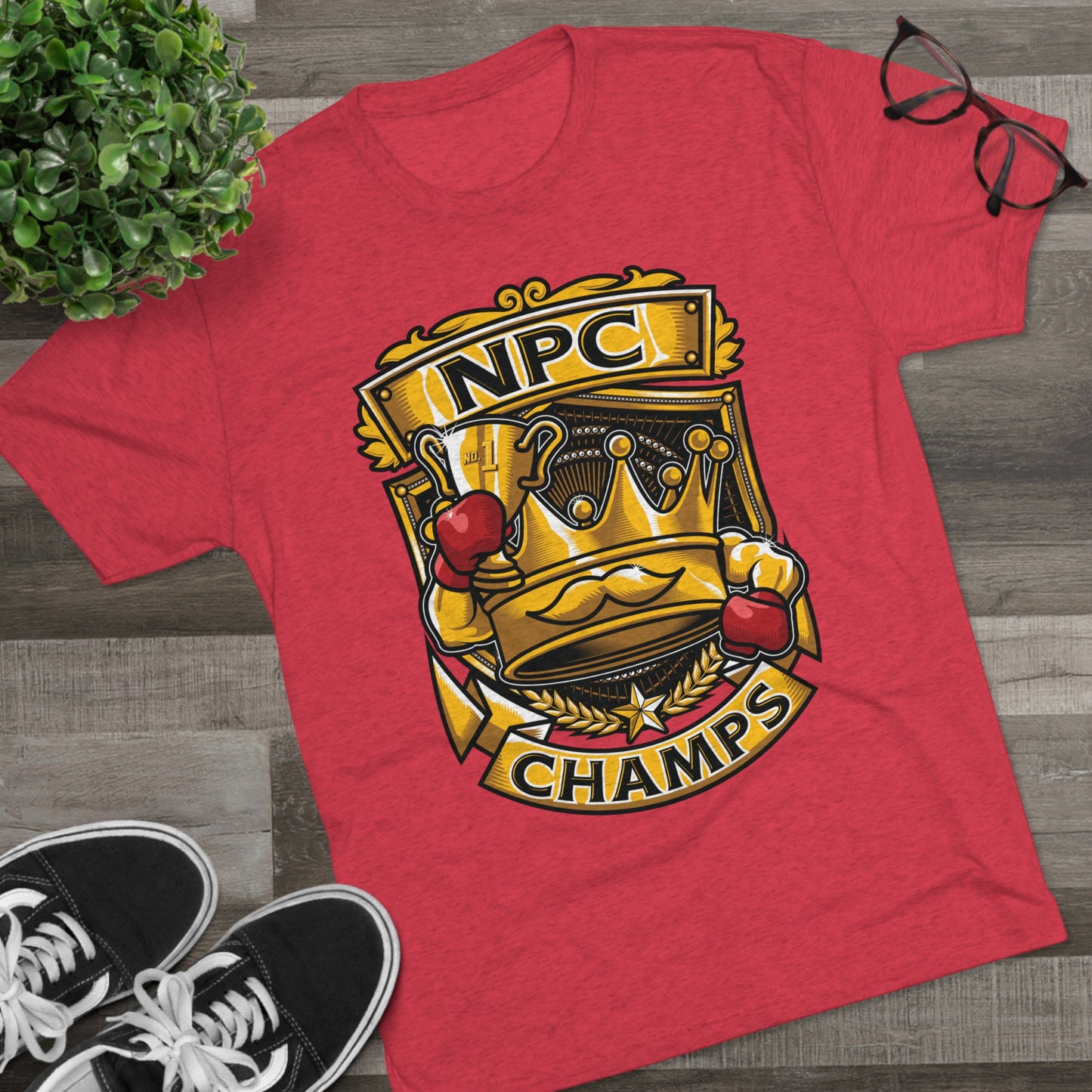 NPC CHAMPS - PREMIUM SOFT - Unisex Tri-Blend Crew Tee (Next Level 6010)