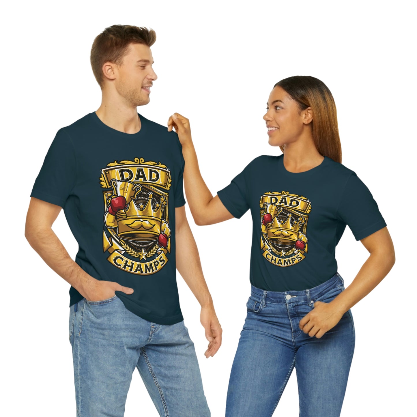 Dad Champs! - Unisex Jersey Short Sleeve Tee (Canvas-Bella)