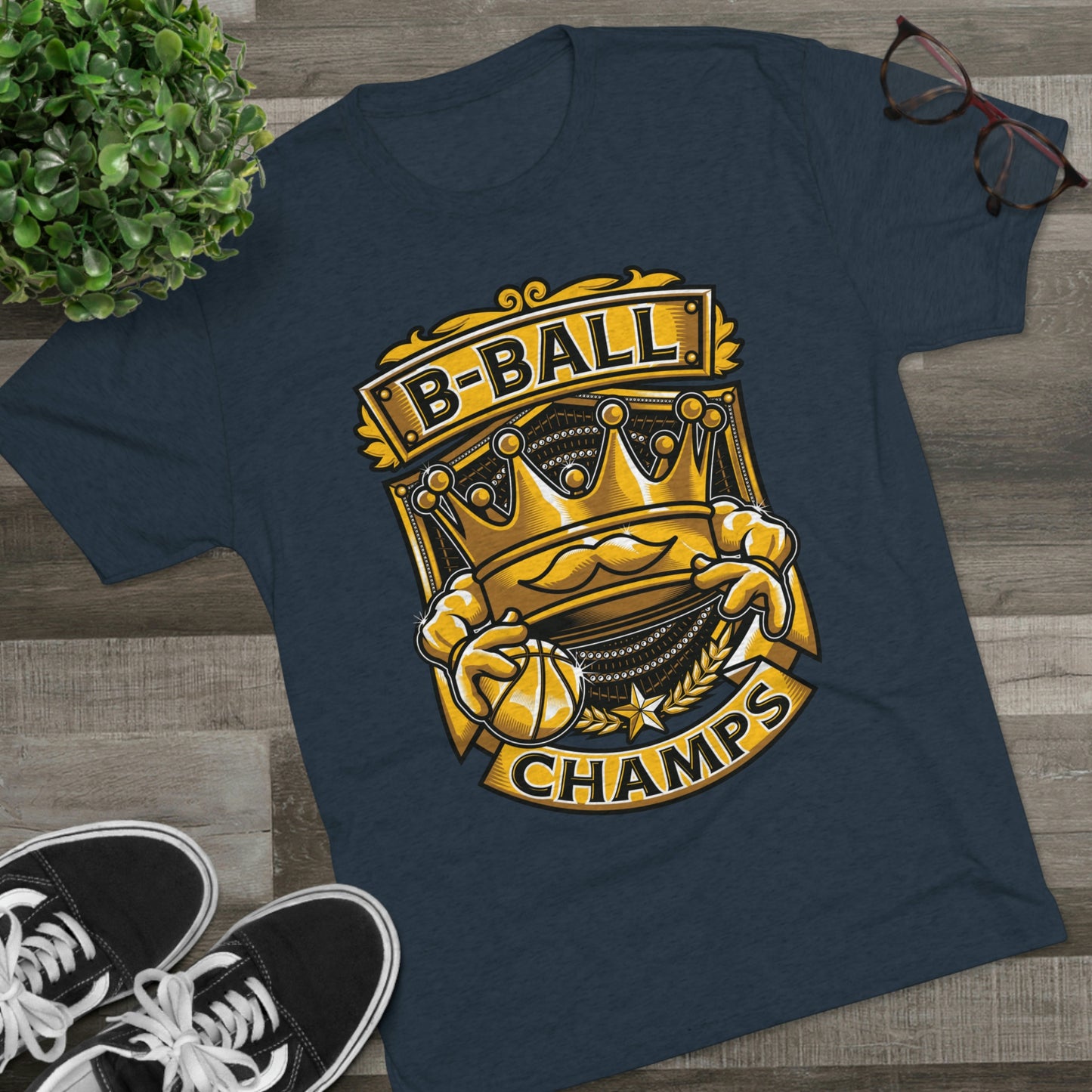B-BALL CHAMPS - PREMIUM SOFT - Unisex Tri-Blend Crew Tee (Next Level 6010)