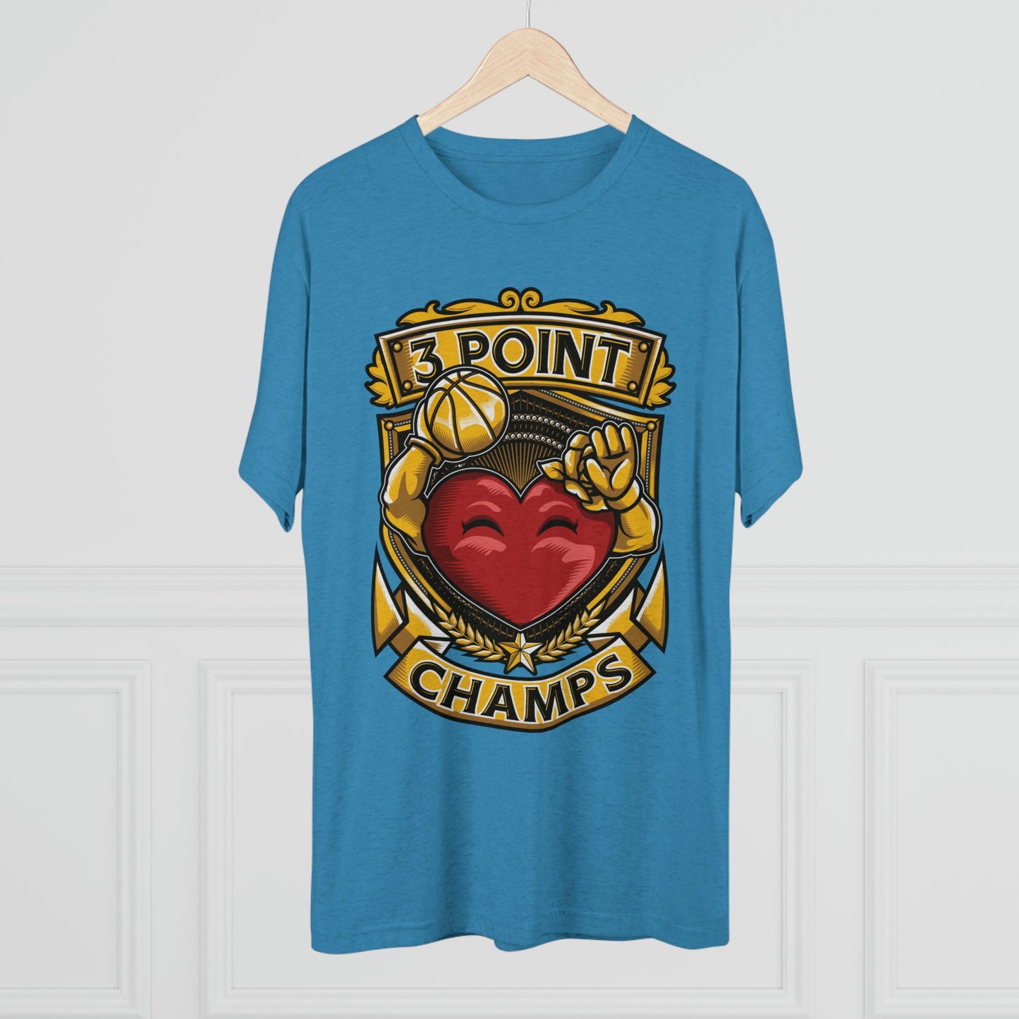 3 POINT CHAMPS - PREMIUM SOFT - Unisex Tri-Blend Crew Tee (Next Level 6010)