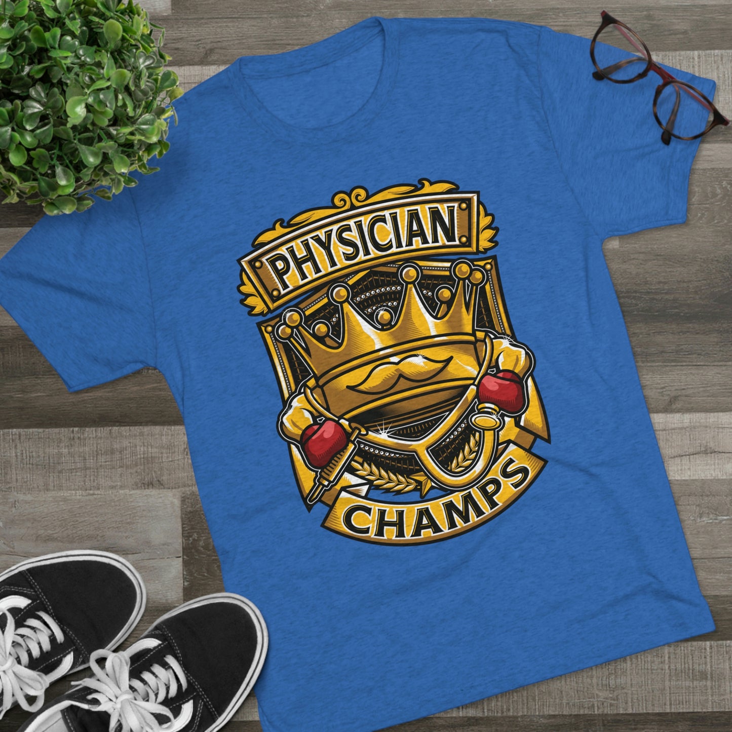 PHYSICIAN CHAMPS - PREMIUM SOFT - Unisex Tri-Blend Crew Tee (Next Level 6010)