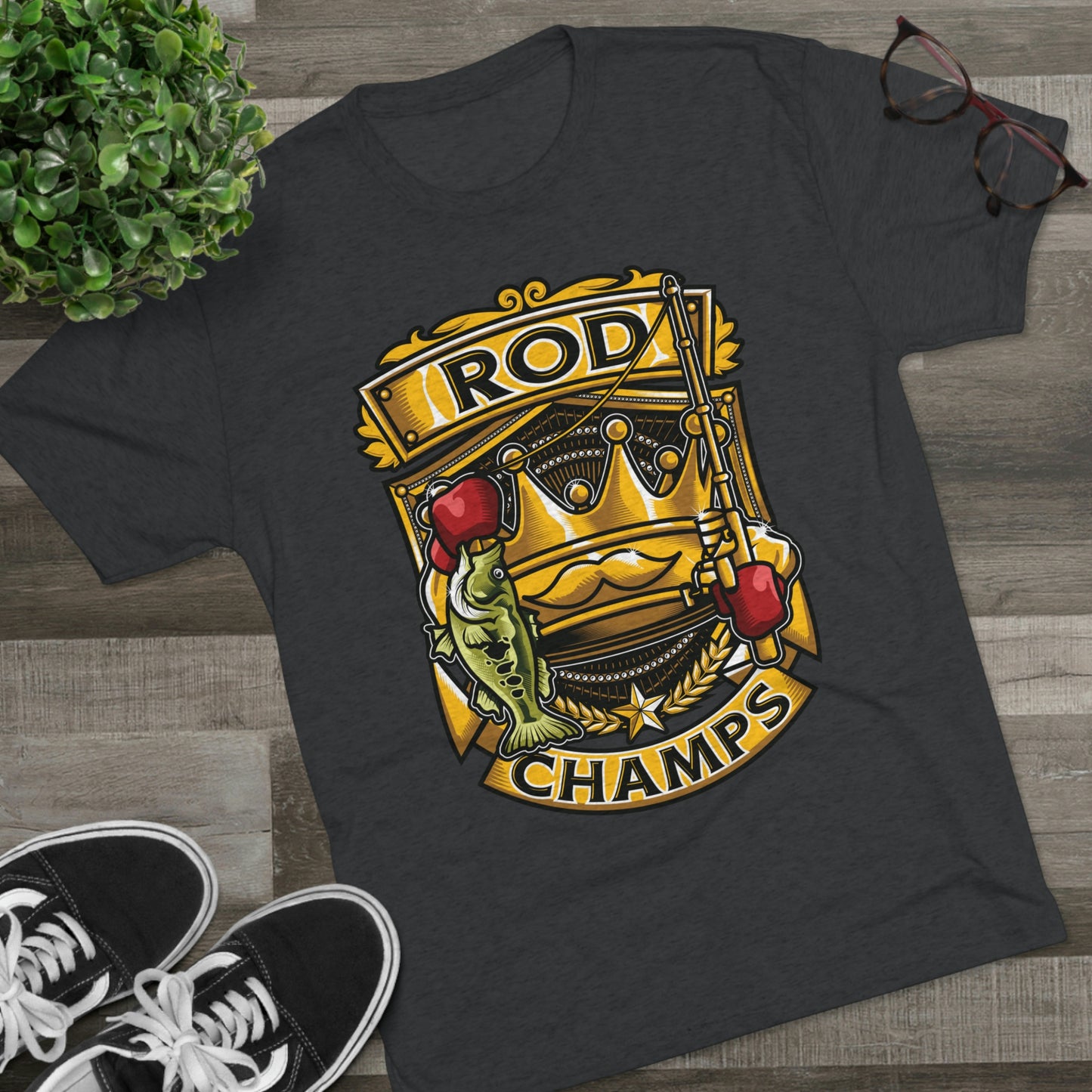 ROD CHAMPS - PREMIUM SOFT - Unisex Tri-Blend Crew Tee (Next Level 6010)