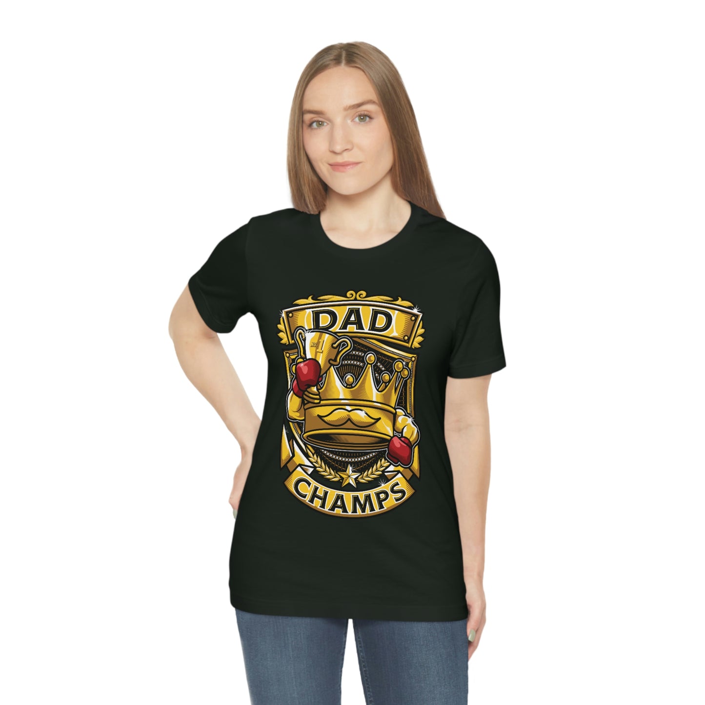 Dad Champs! - Unisex Jersey Short Sleeve Tee (Canvas-Bella)