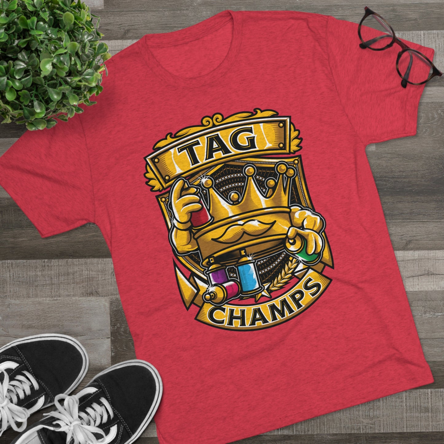 TAG CHAMPS - PREMIUM SOFT - Unisex Tri-Blend Crew Tee (Next Level 6010)