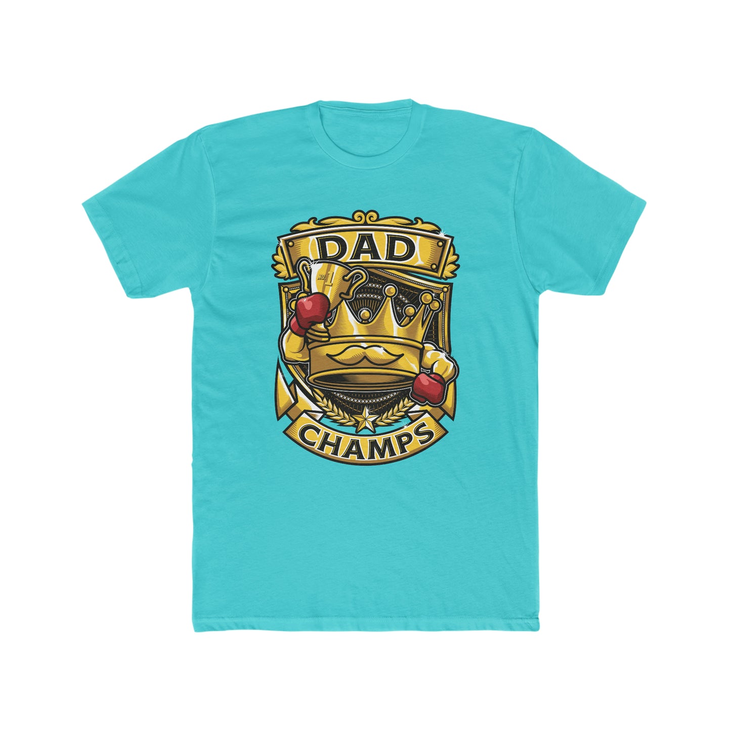 Dad Champs! - Men's Cotton Crew Tee (Next Level)