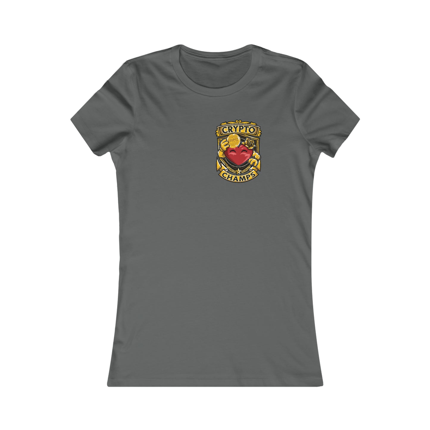 CRYPTO CHAMPS! (Small Front Logo) - Women's Favorite Tee (Bella+Canvas)