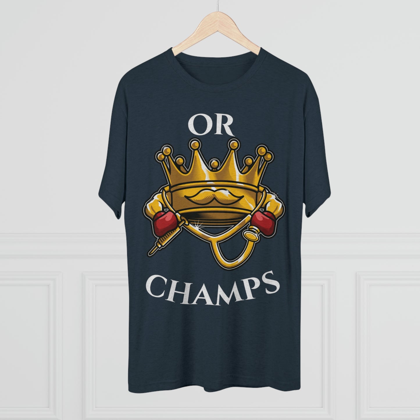 OR CHAMPS (No background) - PREMIUM SOFT - Unisex Tri-Blend Crew Tee (Next Level 6010)