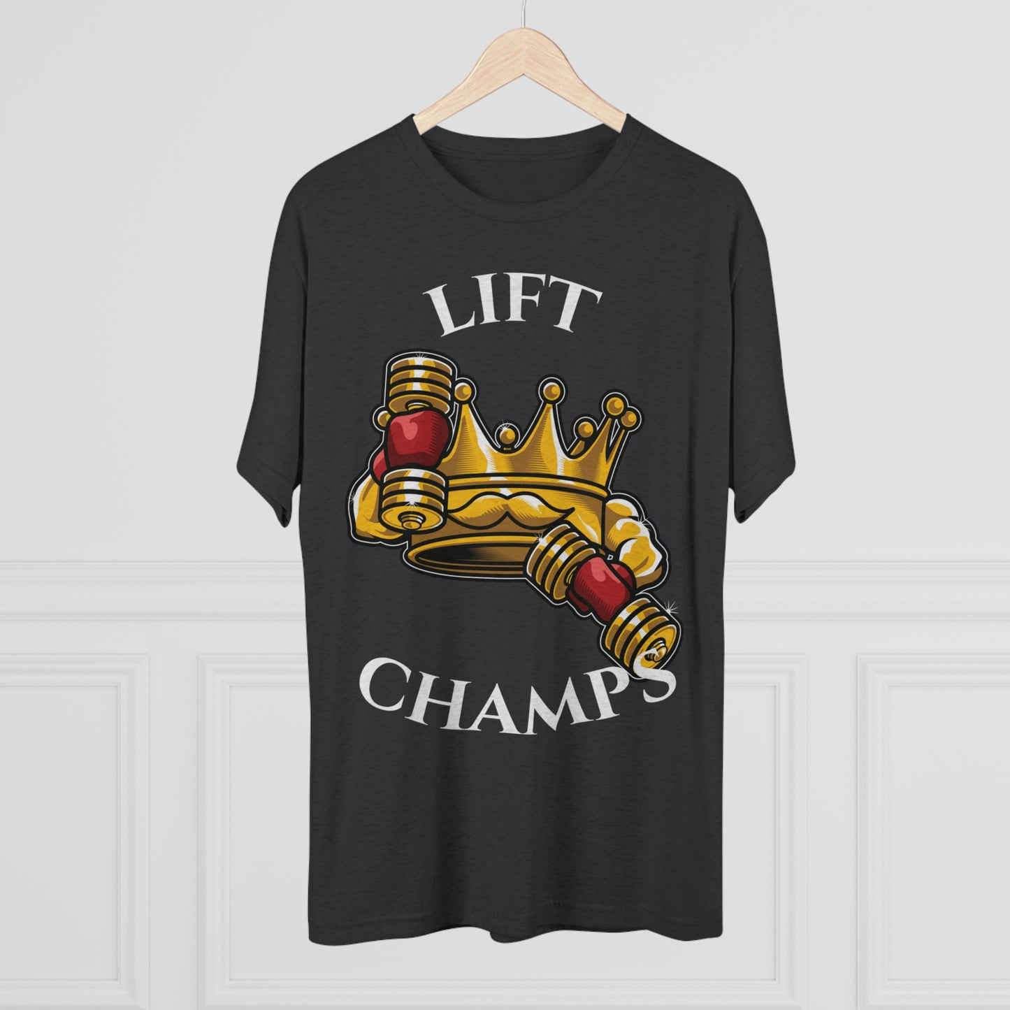LIFT CHAMPS - PREMIUM SOFT - Unisex Tri-Blend Crew Tee (Next Level 6010)