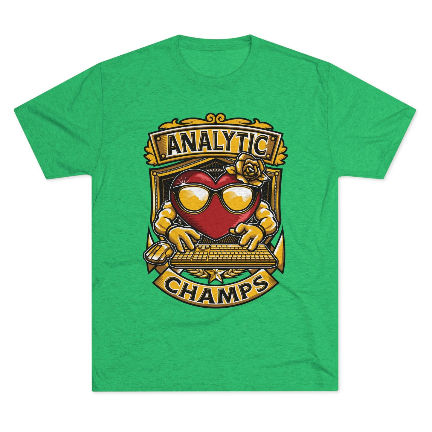 ANALYTICS CHAMPS - PREMIUM SOFT - Unisex Tri-Blend Crew Tee (Next Level 6010)