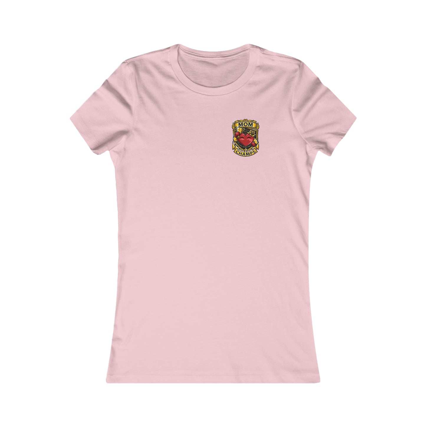 Mom Champs! (Small Front & Back Logo) - Women's Favorite Tee (Bella+Canvas)