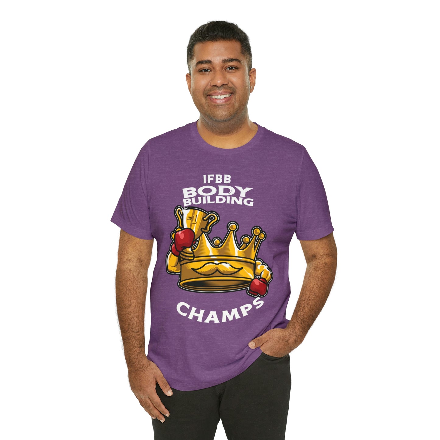 IFBB BODY BUILDING CHAMPS (v2) - Unisex Jersey Short Sleeve Tee (Bella+Canvas)