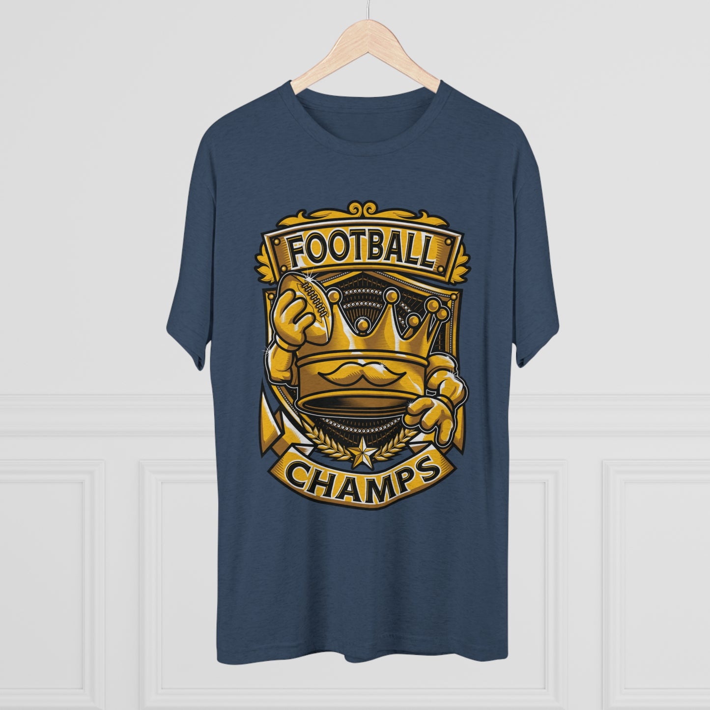 FOOTBALL CHAMPS - PREMIUM SOFT - Unisex Tri-Blend Crew Tee (Next Level 6010)