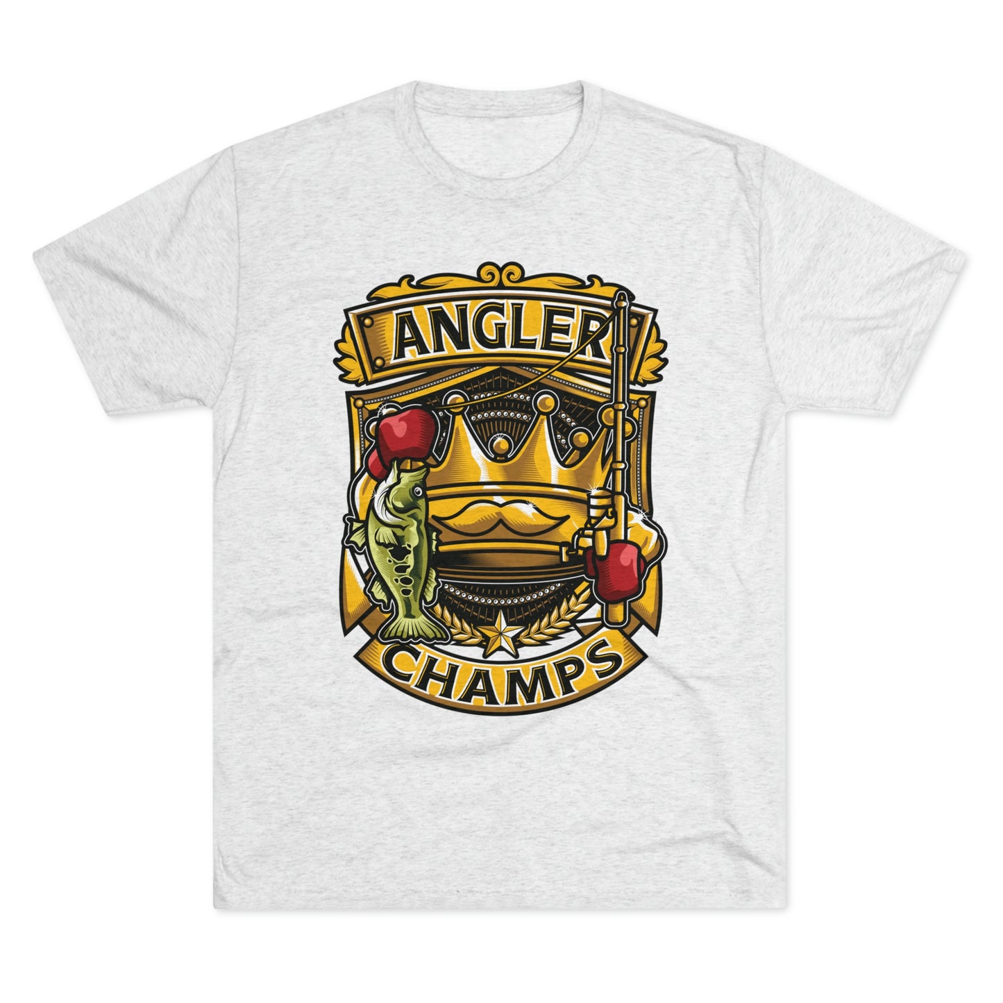 ANGLER CHAMPS - PREMIUM SOFT - Unisex Tri-Blend Crew Tee (Next Level 6010)