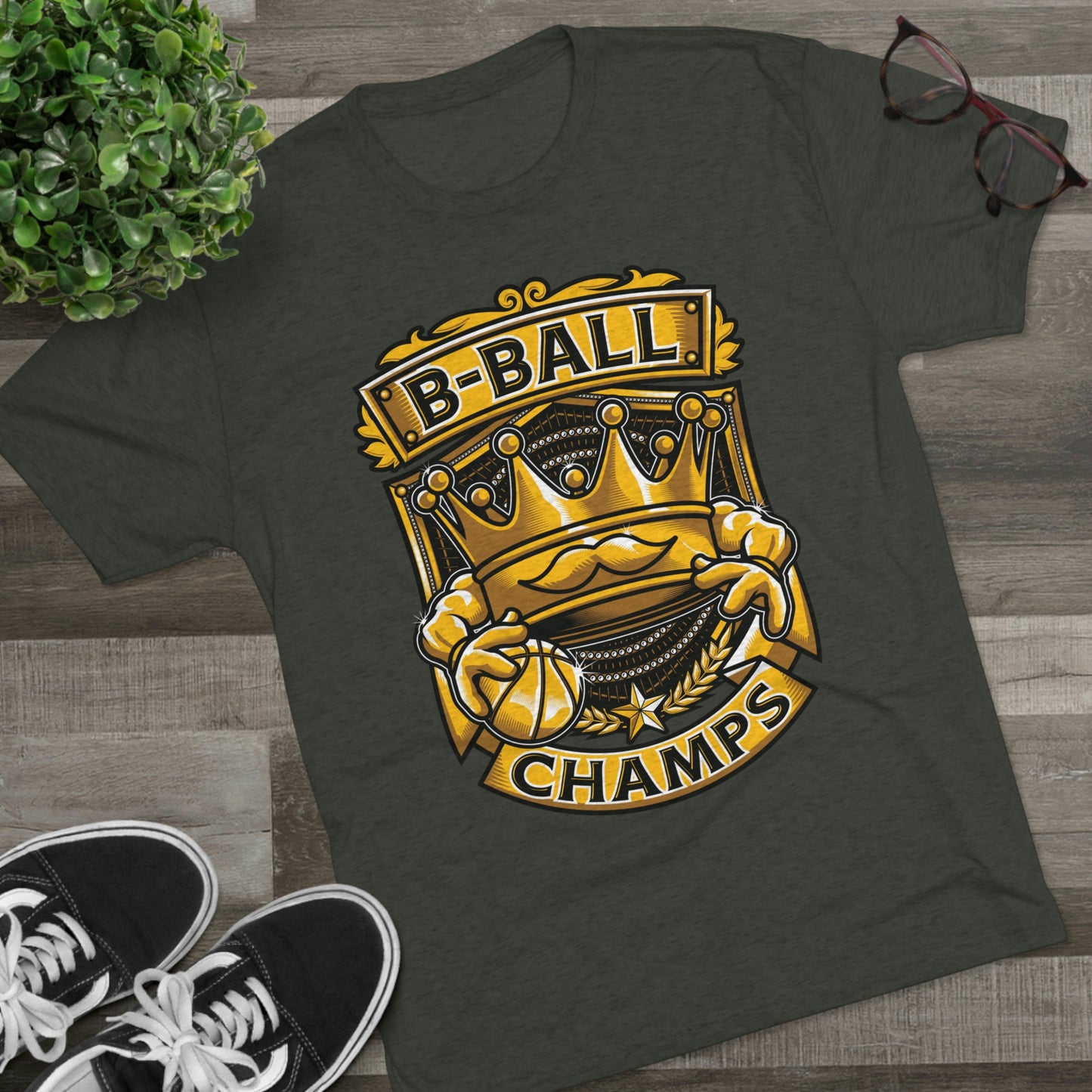 B-BALL CHAMPS - PREMIUM SOFT - Unisex Tri-Blend Crew Tee (Next Level 6010)