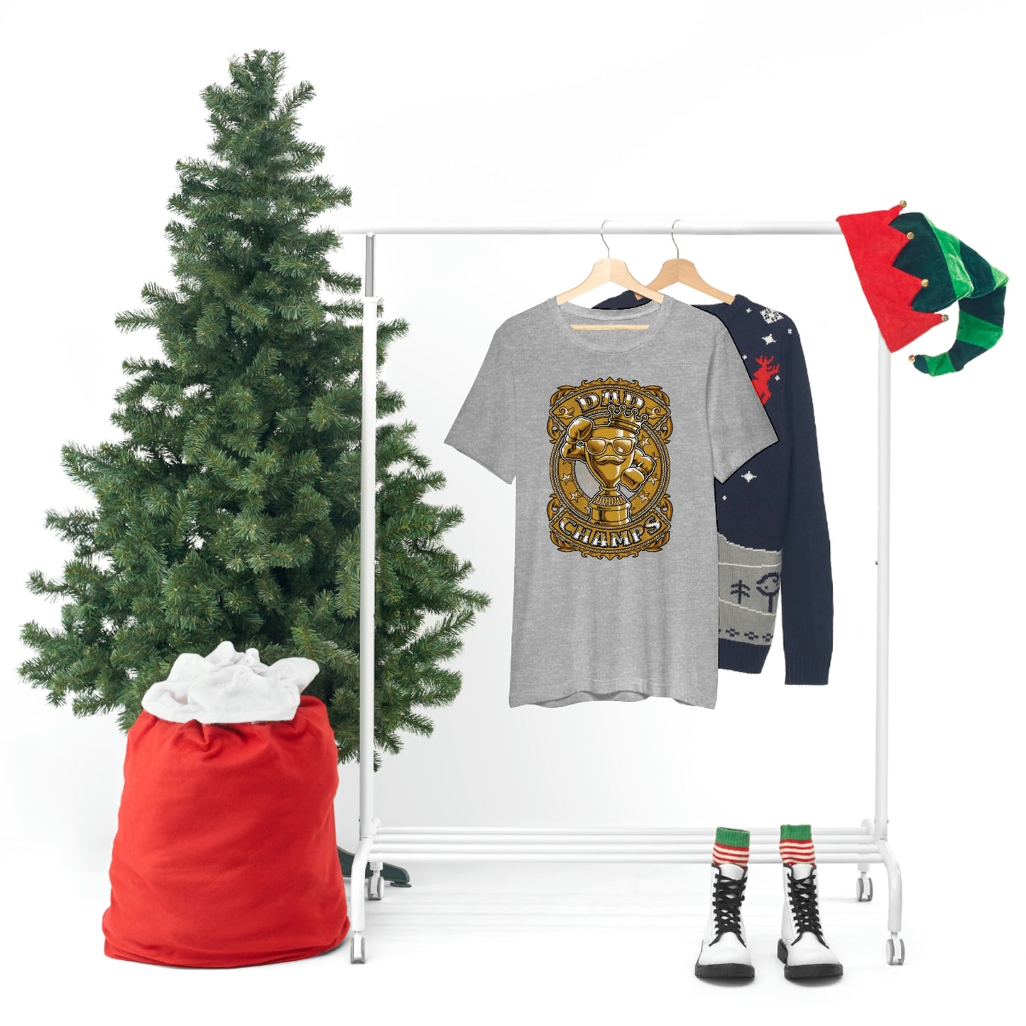 Dad Champs (Gold)! - Unisex Jersey Short Sleeve Tee (Bella+Canvas)