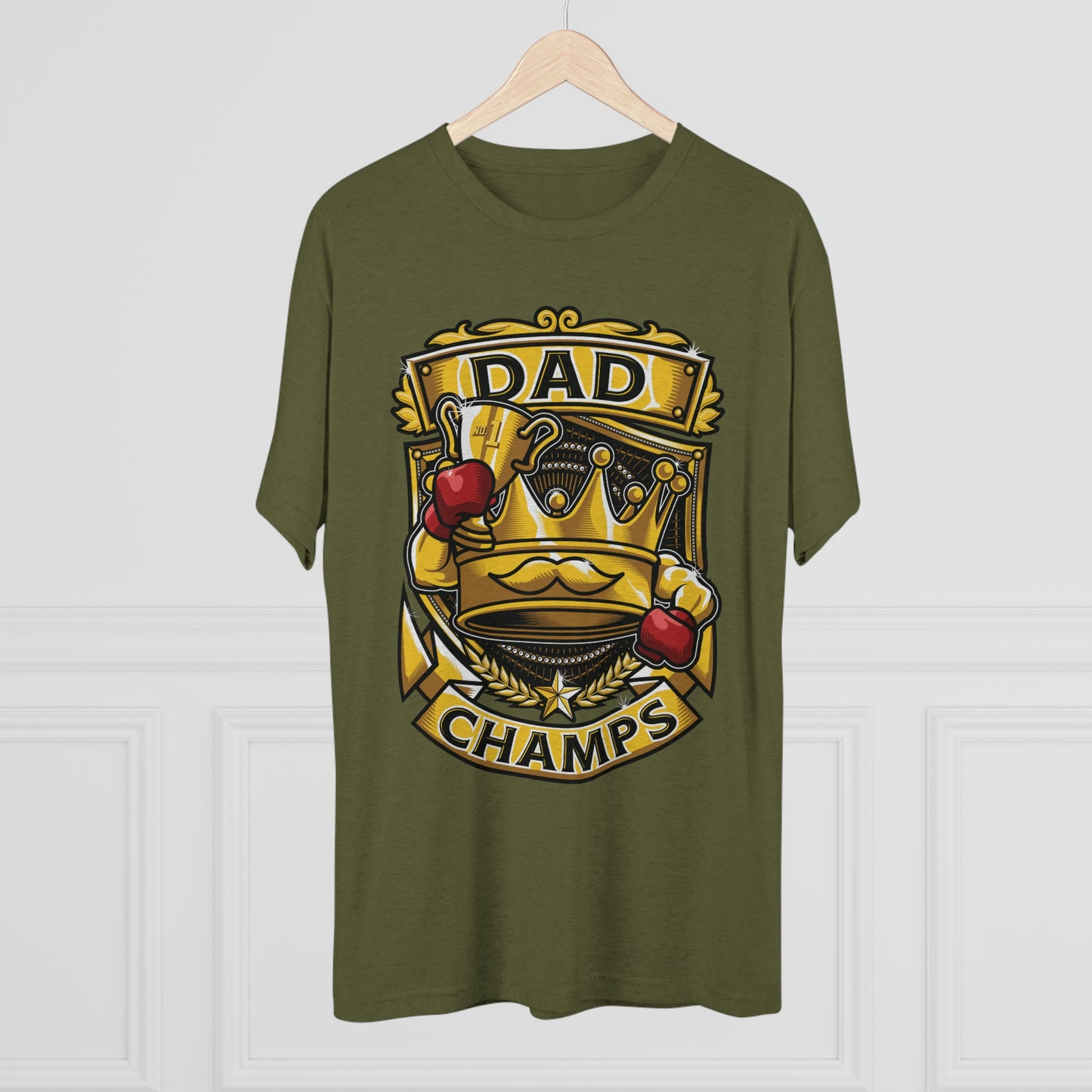DAD CHAMPS - PREMIUM SOFT - Unisex Tri-Blend Crew Tee (Next Level 6010)