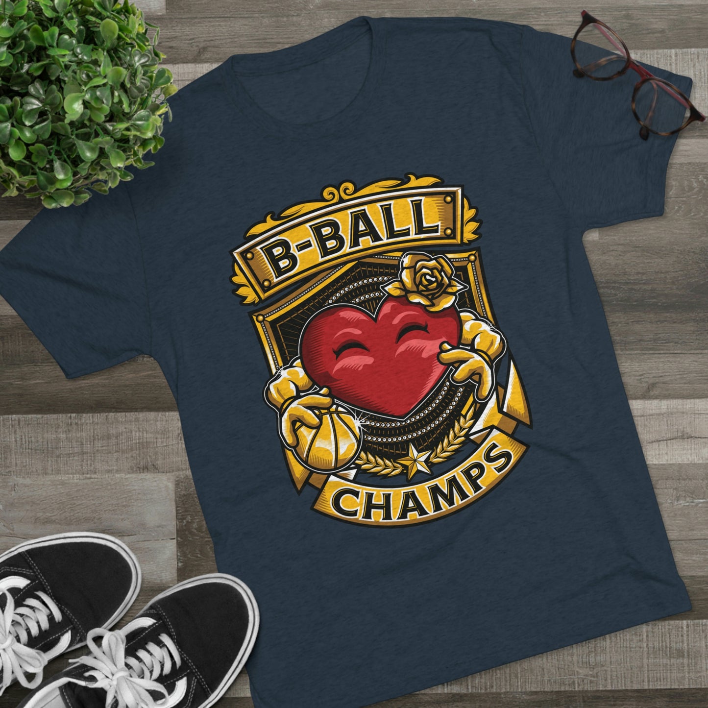 B-BALL CHAMPS - PREMIUM SOFT - Unisex Tri-Blend Crew Tee (Next Level 6010)