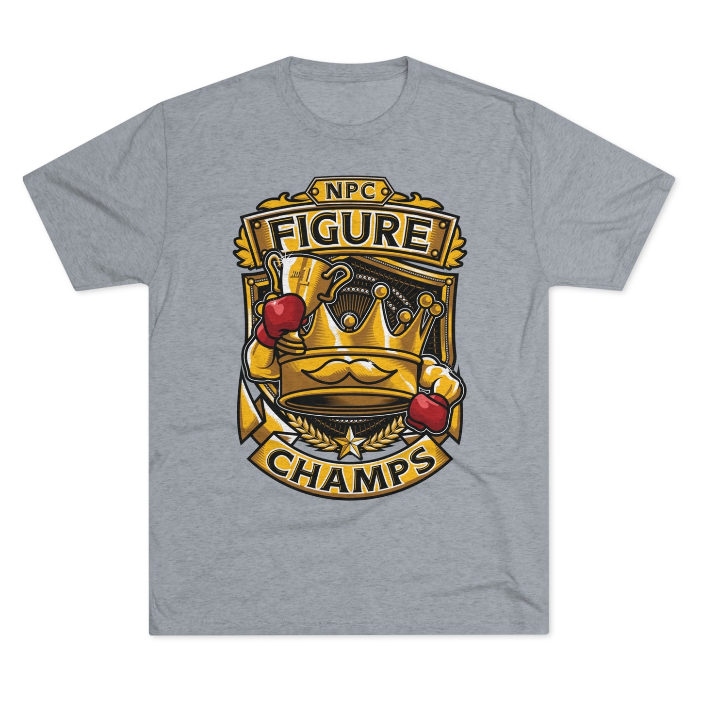NPC FIGURE CHAMPS - PREMIUM SOFT - Unisex Tri-Blend Crew Tee (Next Level 6010)