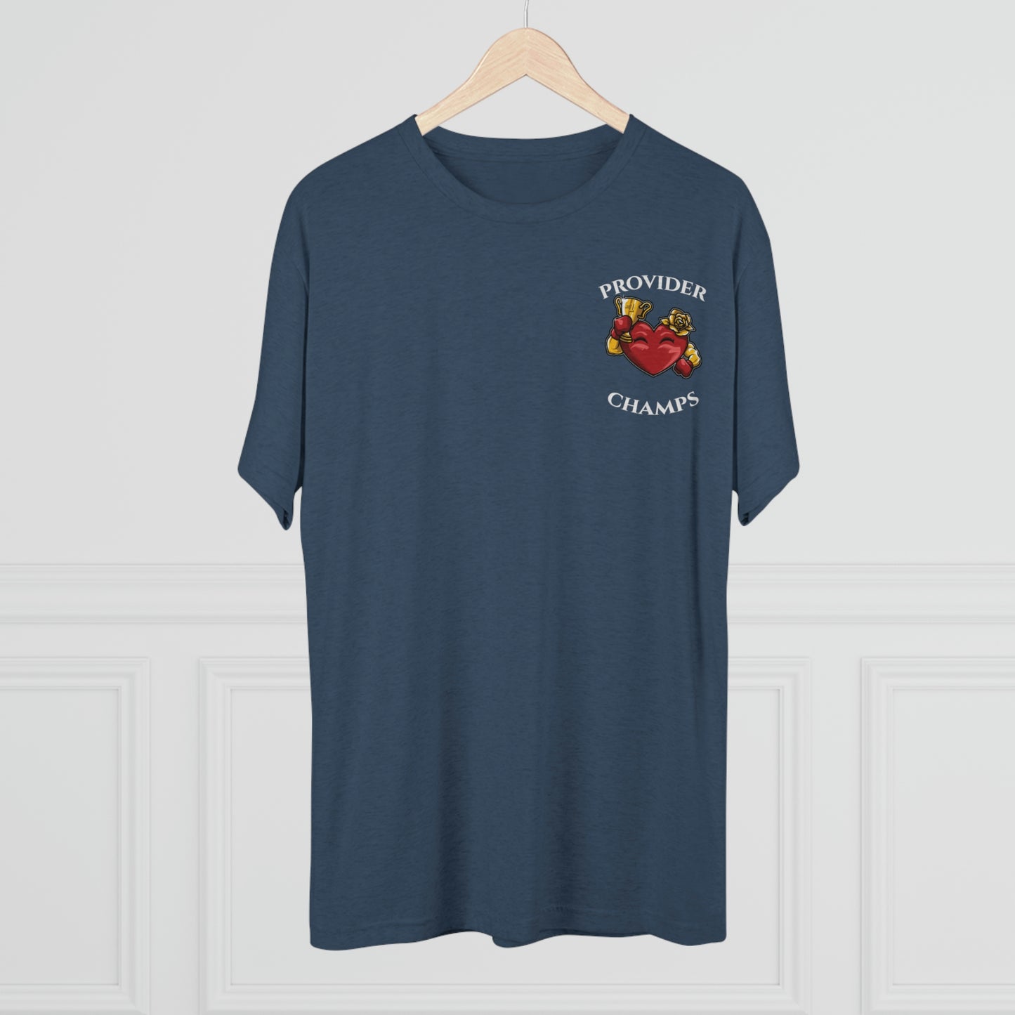 PROVIDER CHAMPS (Alternate Small Logo) - PREMIUM SOFT - Unisex Tri-Blend Crew Tee (Next Level 6010)