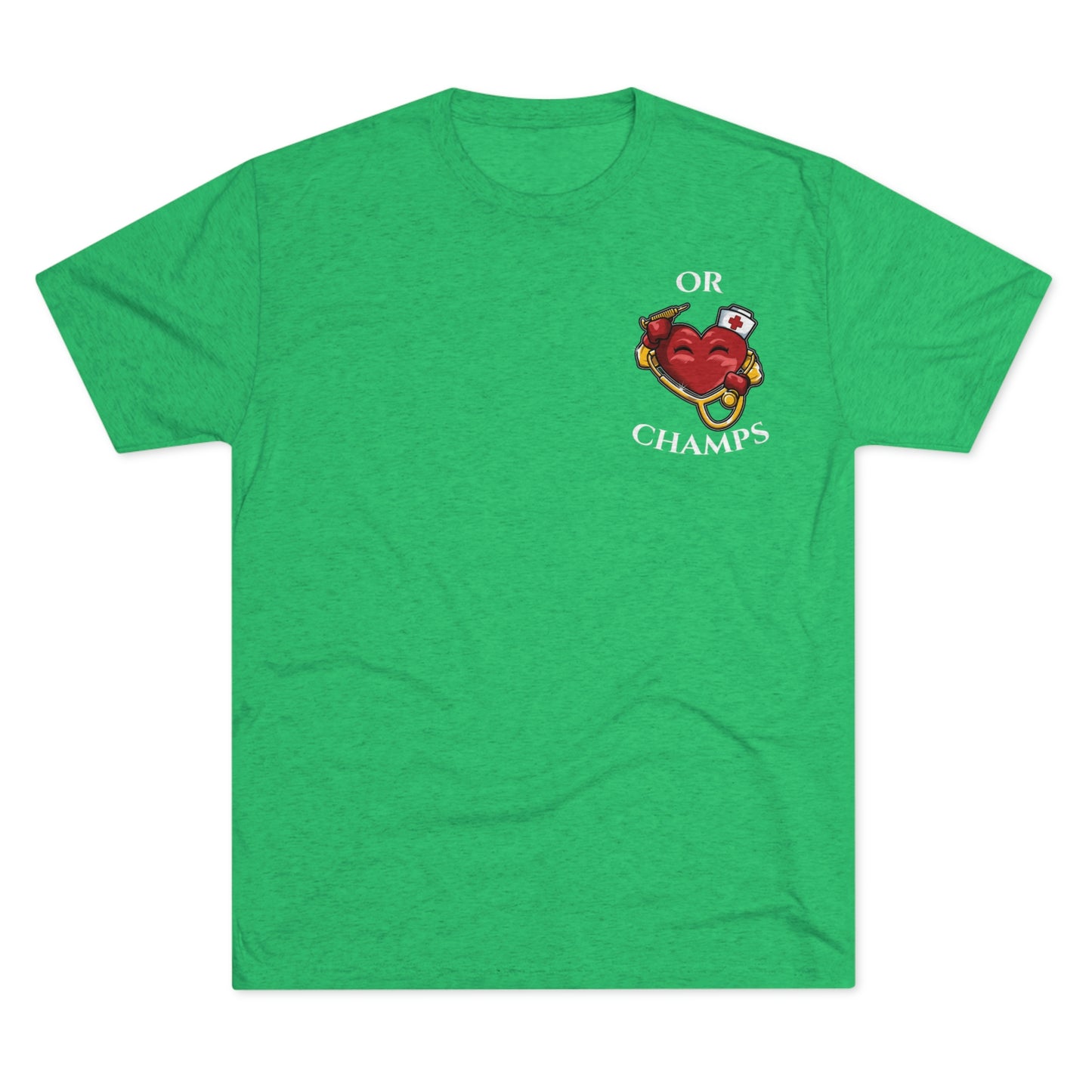 OR CHAMPS (Small Logo) - PREMIUM SOFT - Unisex Tri-Blend Crew Tee (Next Level 6010)