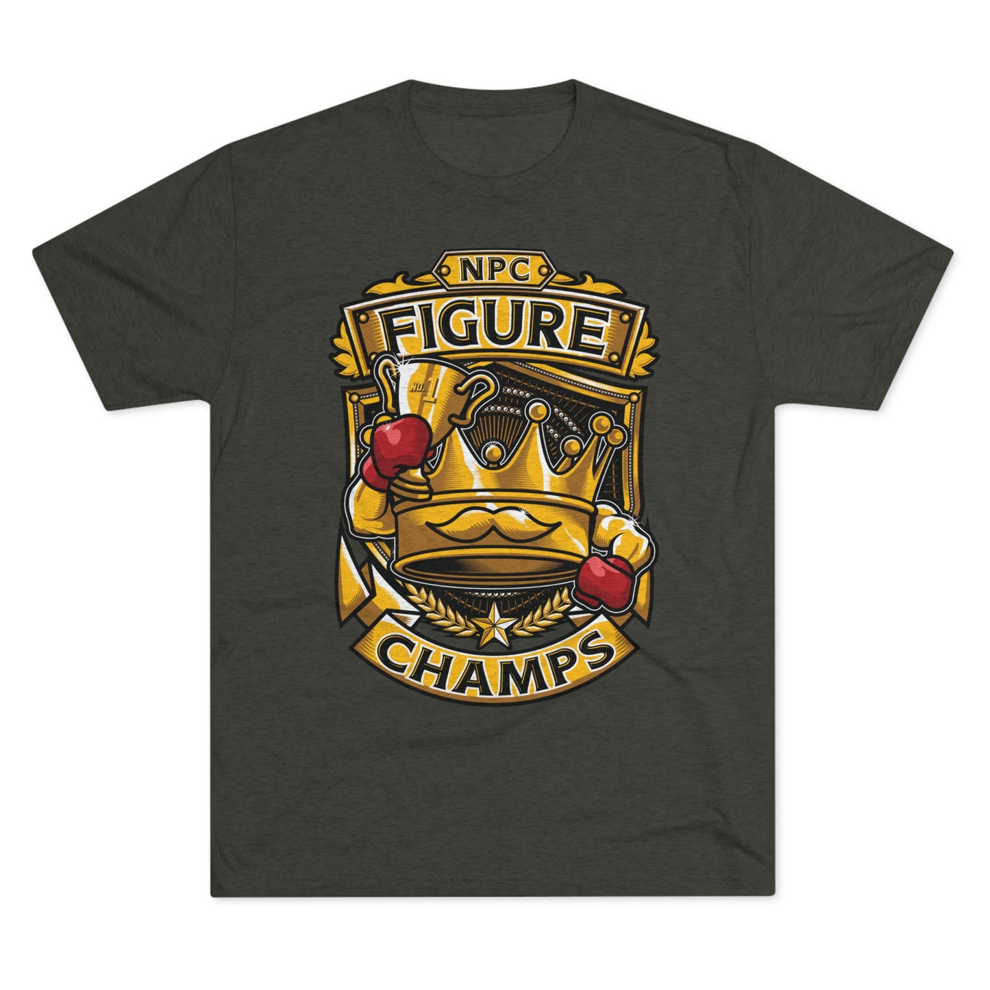 NPC FIGURE CHAMPS - PREMIUM SOFT - Unisex Tri-Blend Crew Tee (Next Level 6010)