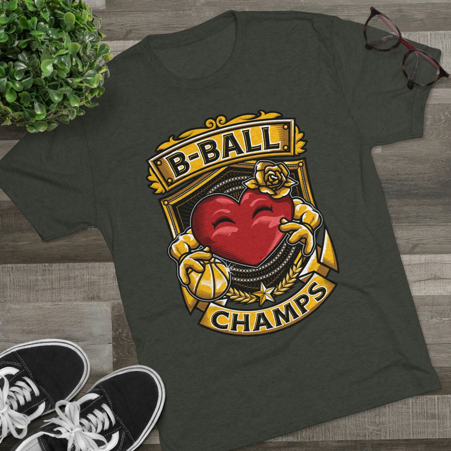 B-BALL CHAMPS - PREMIUM SOFT - Unisex Tri-Blend Crew Tee (Next Level 6010)