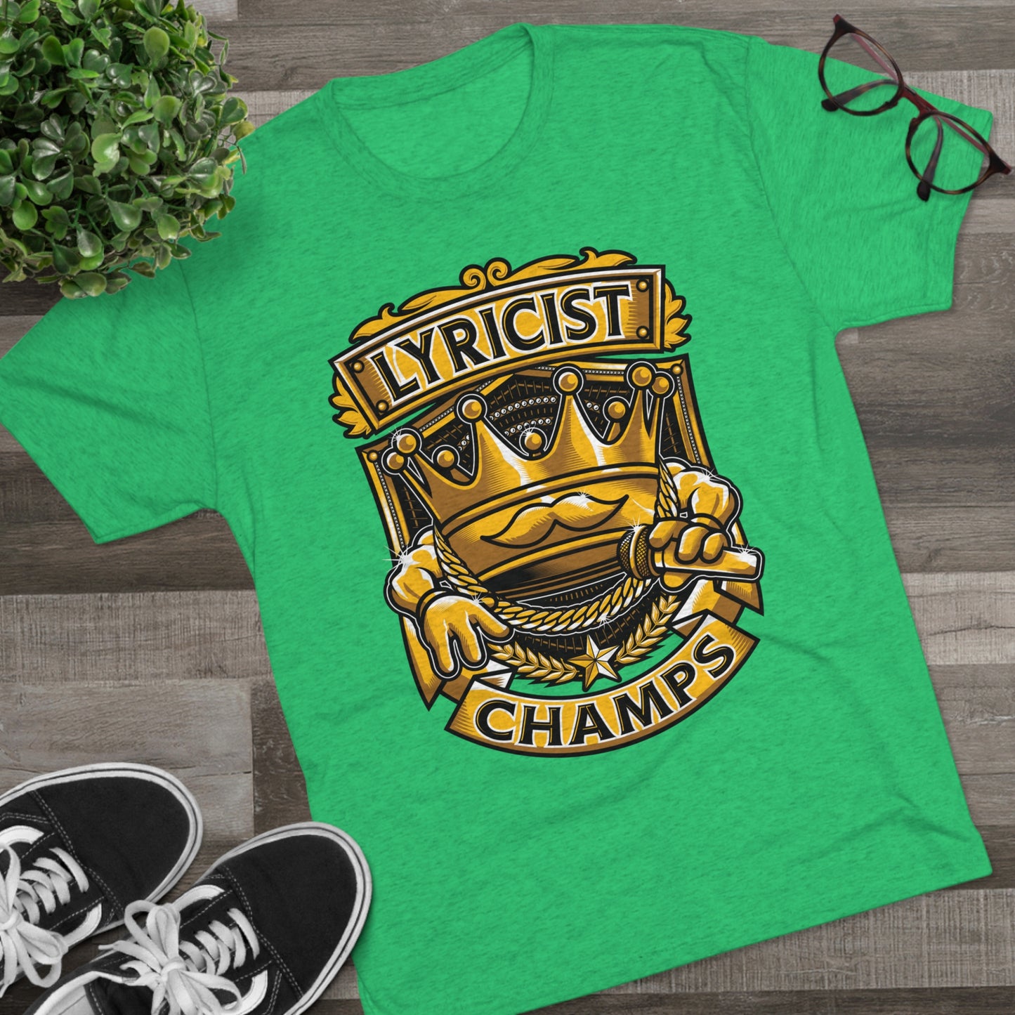LYRICIST CHAMPS - PREMIUM SOFT - Unisex Tri-Blend Crew Tee (Next Level 6010)