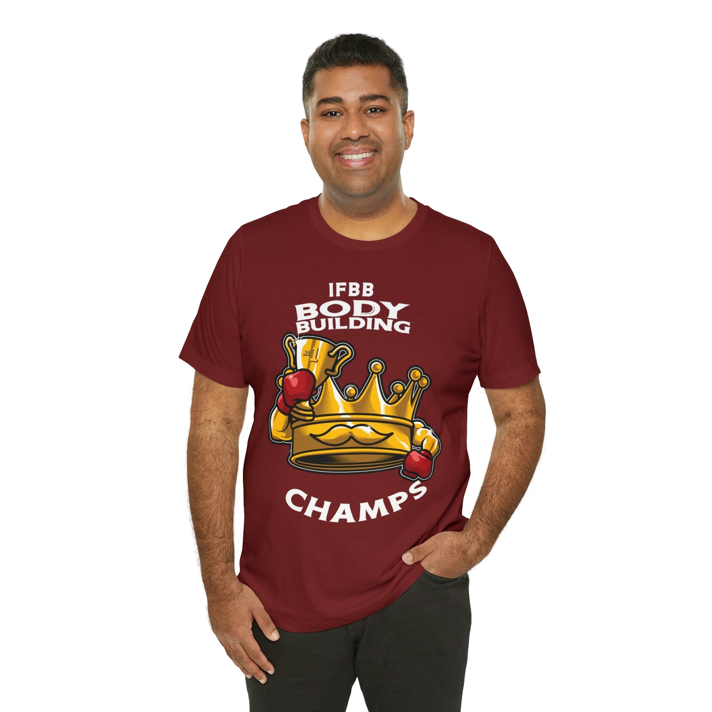 IFBB BODY BUILDING CHAMPS (v2) - Unisex Jersey Short Sleeve Tee (Bella+Canvas)