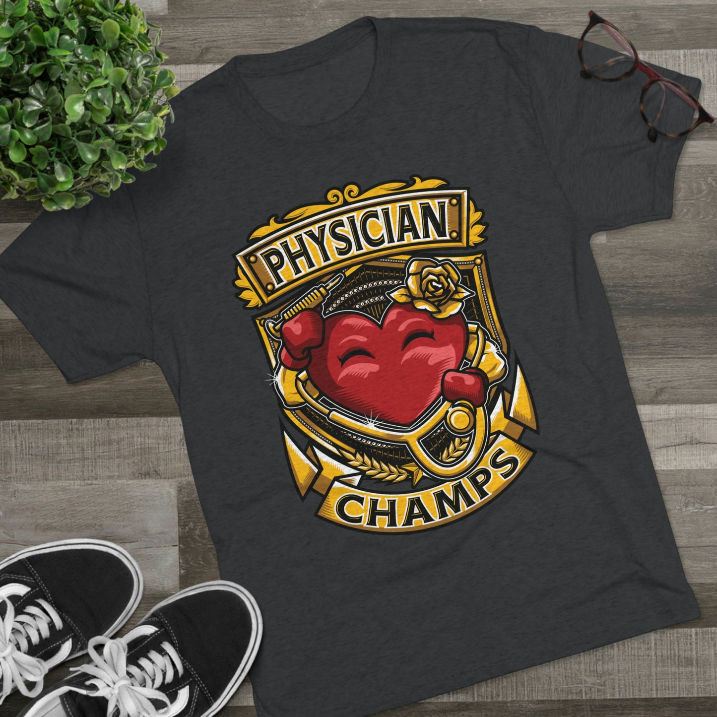 PHYSICIAN CHAMPS - PREMIUM SOFT - Unisex Tri-Blend Crew Tee (Next Level 6010)
