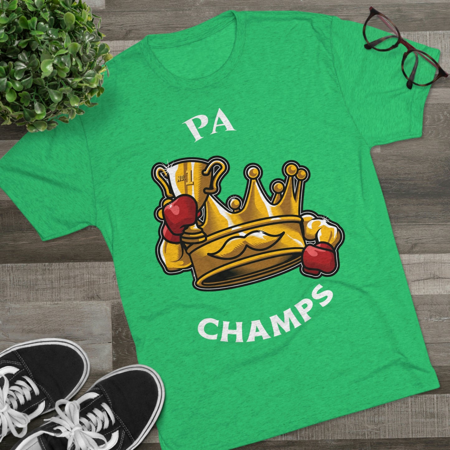 PA CHAMPS (Alternate Logo) - PREMIUM SOFT - Unisex Tri-Blend Crew Tee (Next Level 6010)