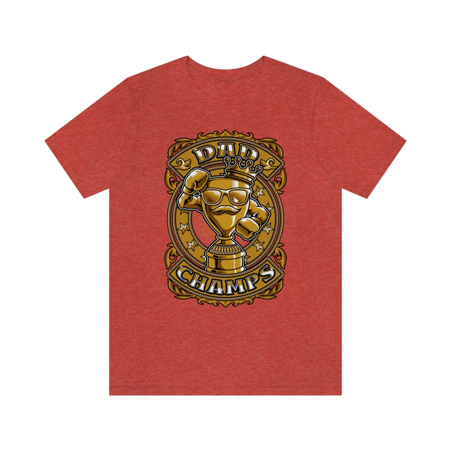 Dad Champs (Gold)! - Unisex Jersey Short Sleeve Tee (Bella+Canvas)