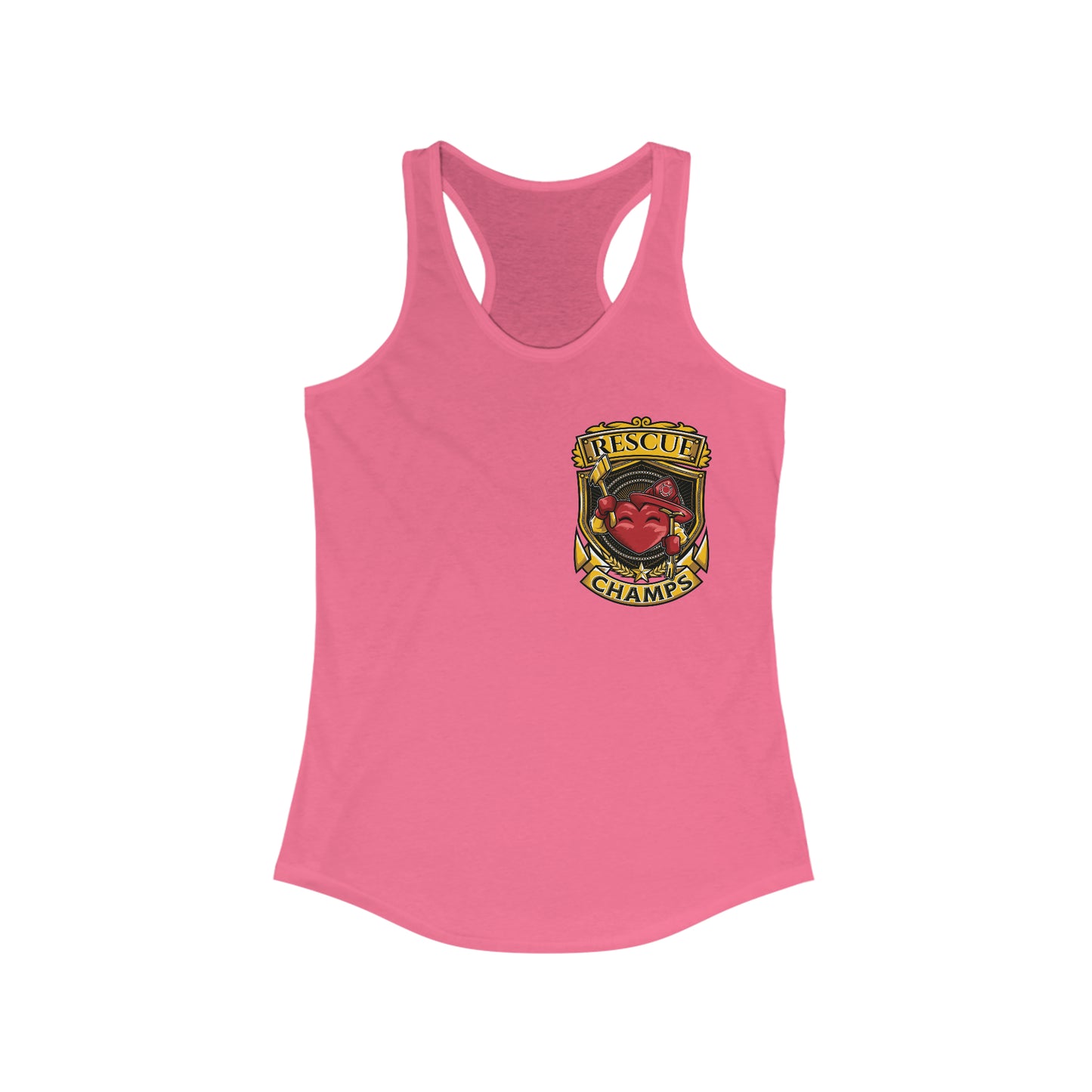RESCUE CHAMPS (Small Logo) - Women's Ideal Racerback Tank