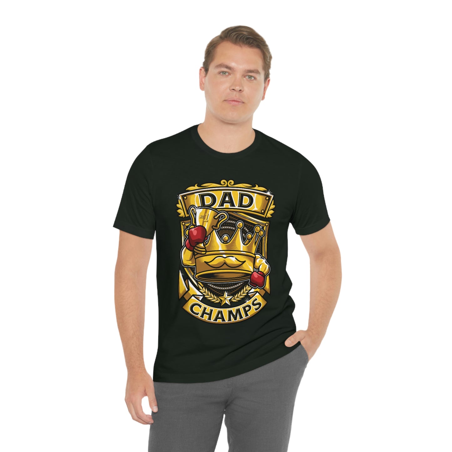 Dad Champs! - Unisex Jersey Short Sleeve Tee (Canvas-Bella)