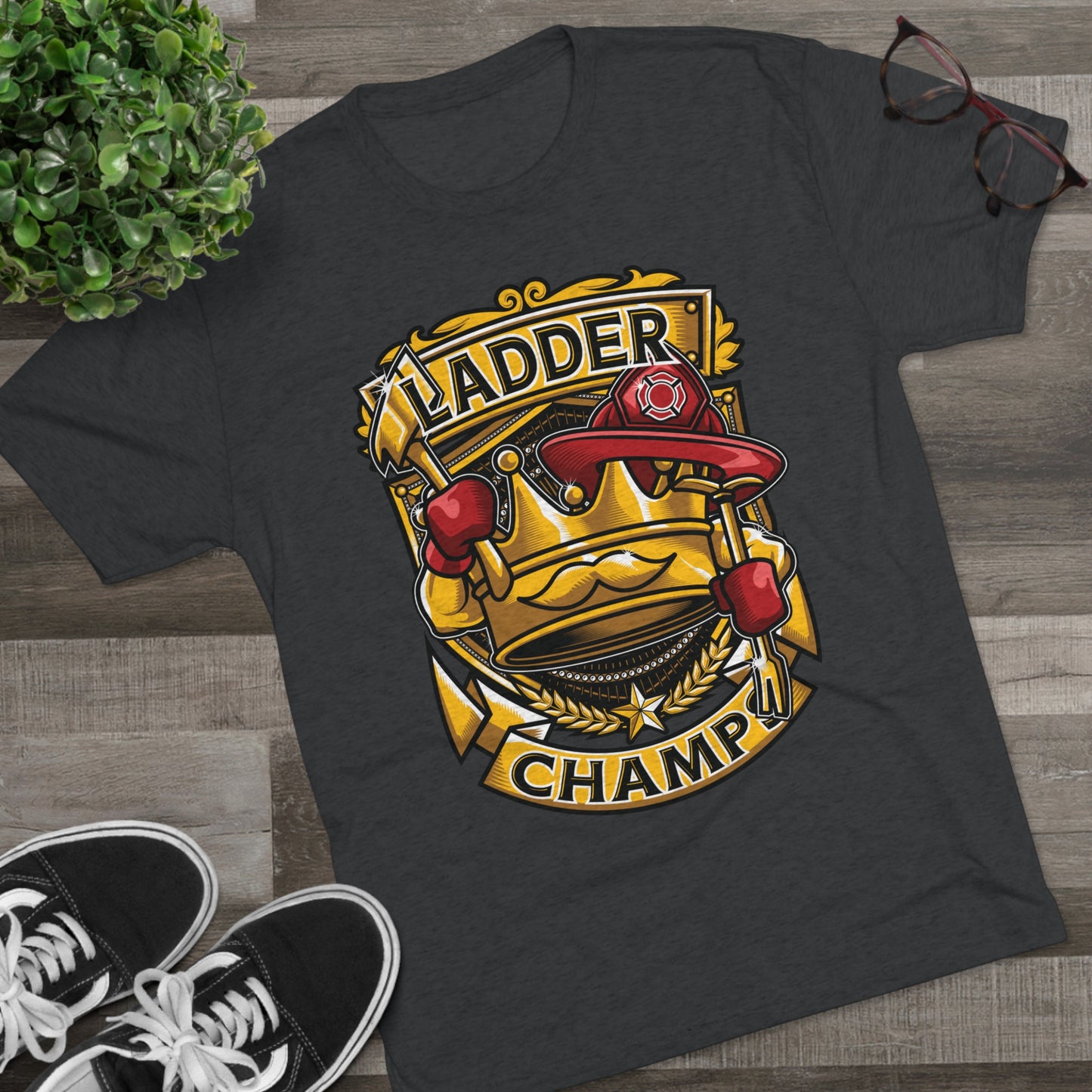 LADDER CHAMPS - PREMIUM SOFT - Unisex Tri-Blend Crew Tee (Next Level 6010)
