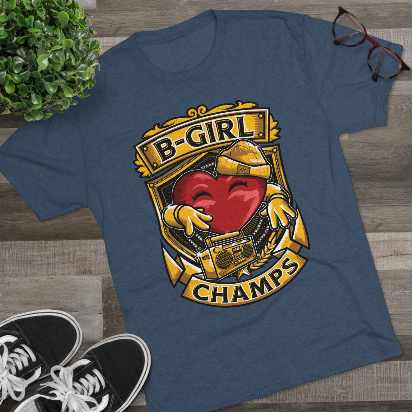 B-GIRL CHAMPS - PREMIUM SOFT - Unisex Tri-Blend Crew Tee (Next Level 6010)
